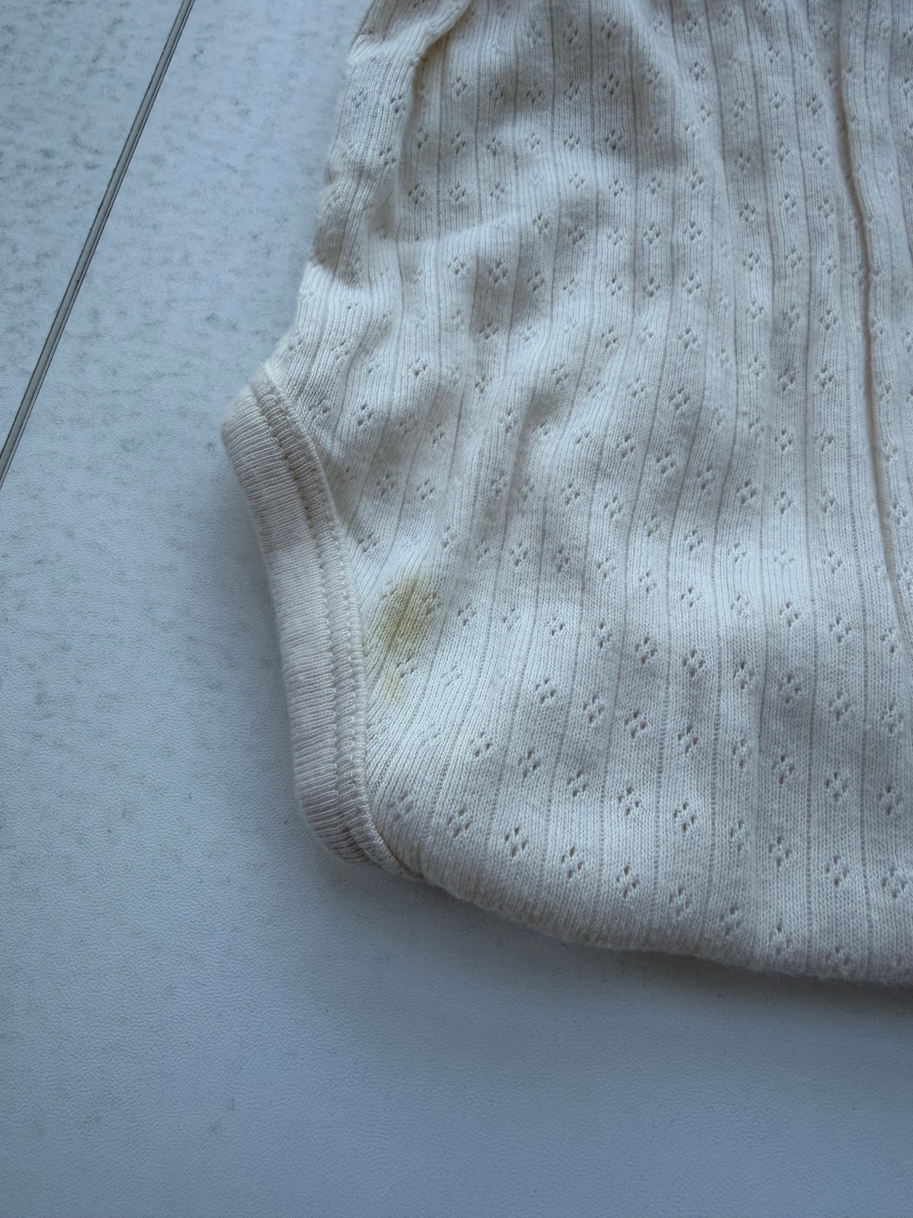 Nature Baby organic pointelle bodysuit (0-3m)