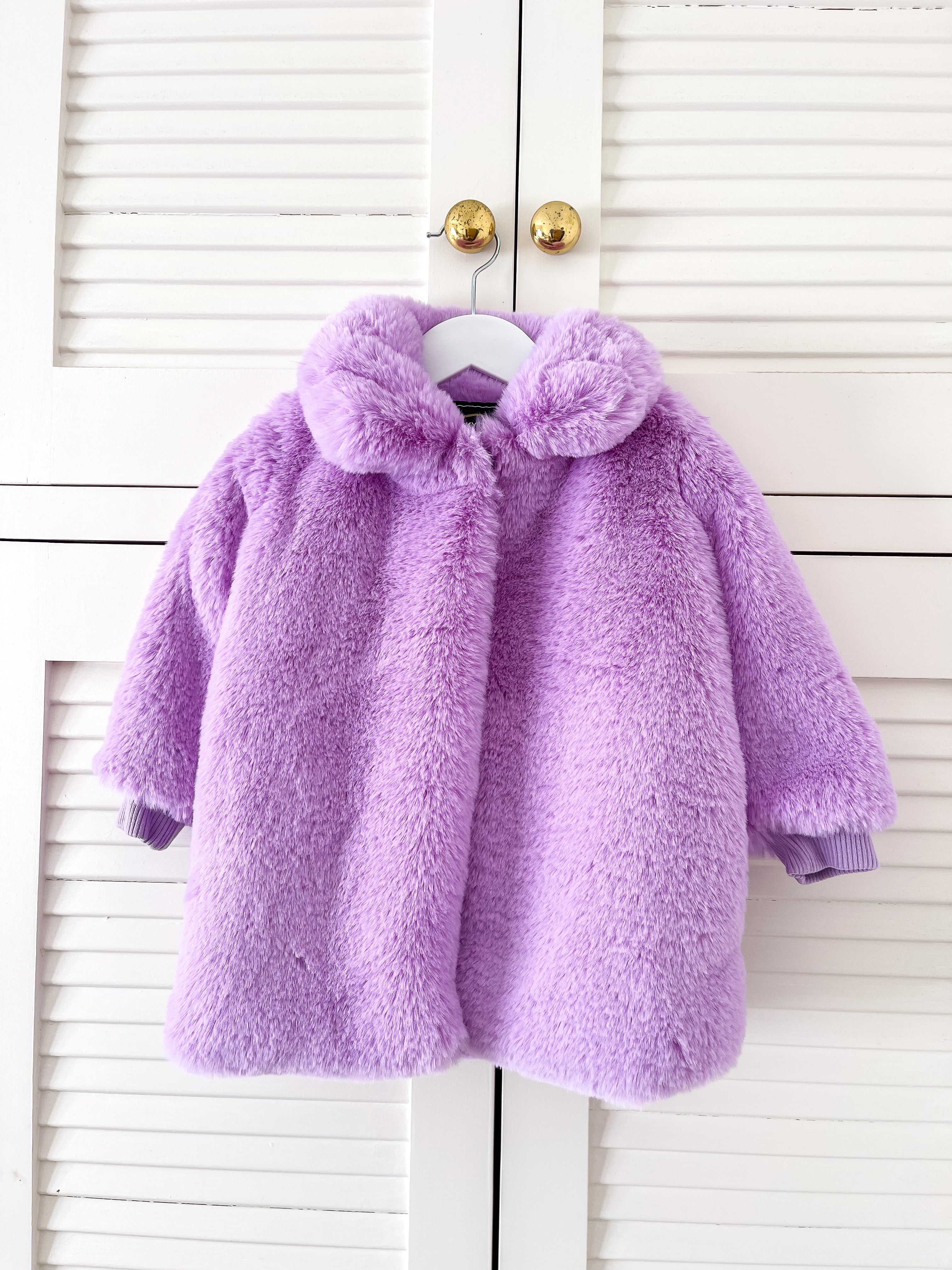 Rock Your Kid believe in me faux fur jacket (3y)