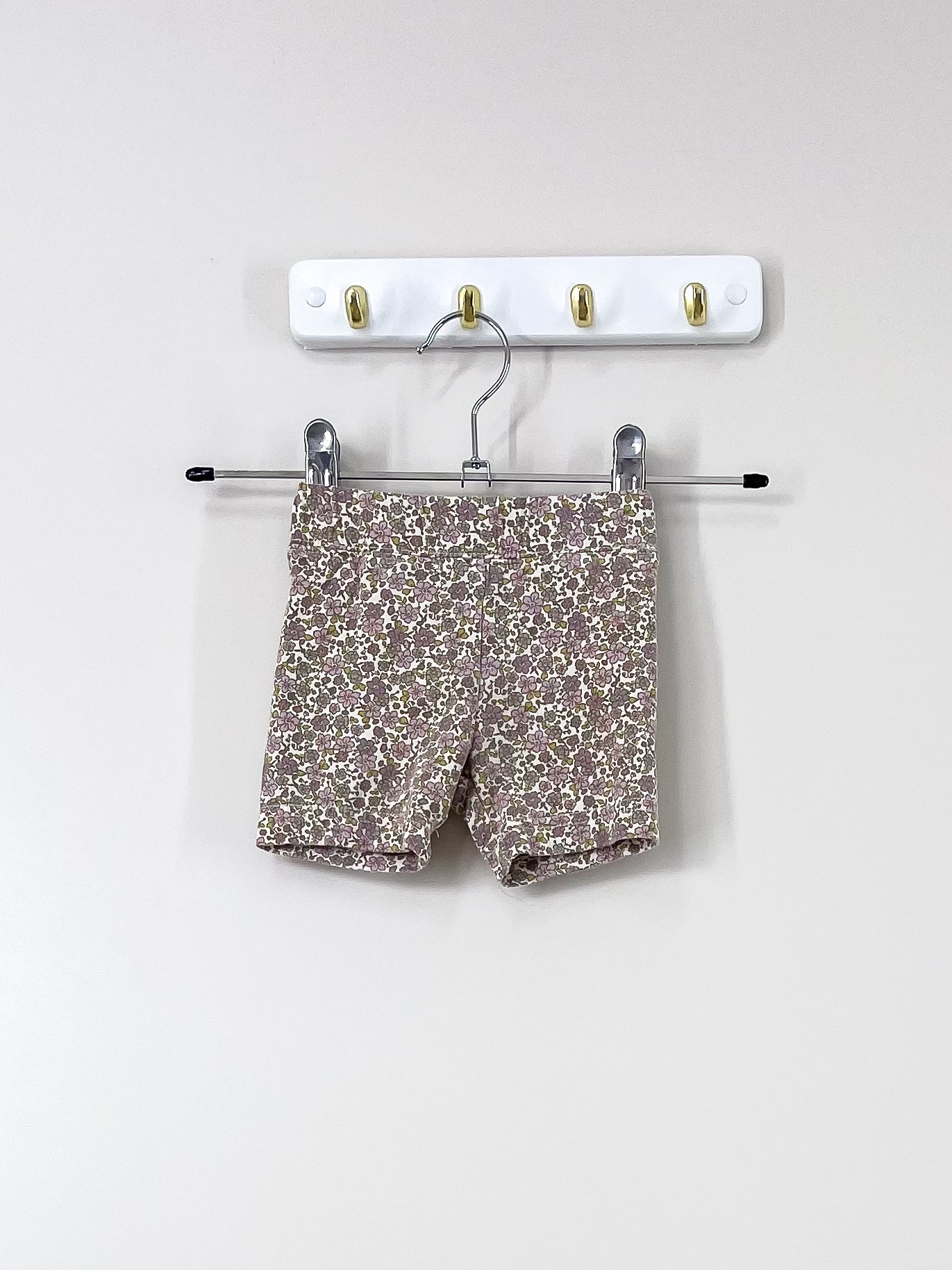 Jamie Kay organic bike shorts - chloe floral orchid (6-12m)