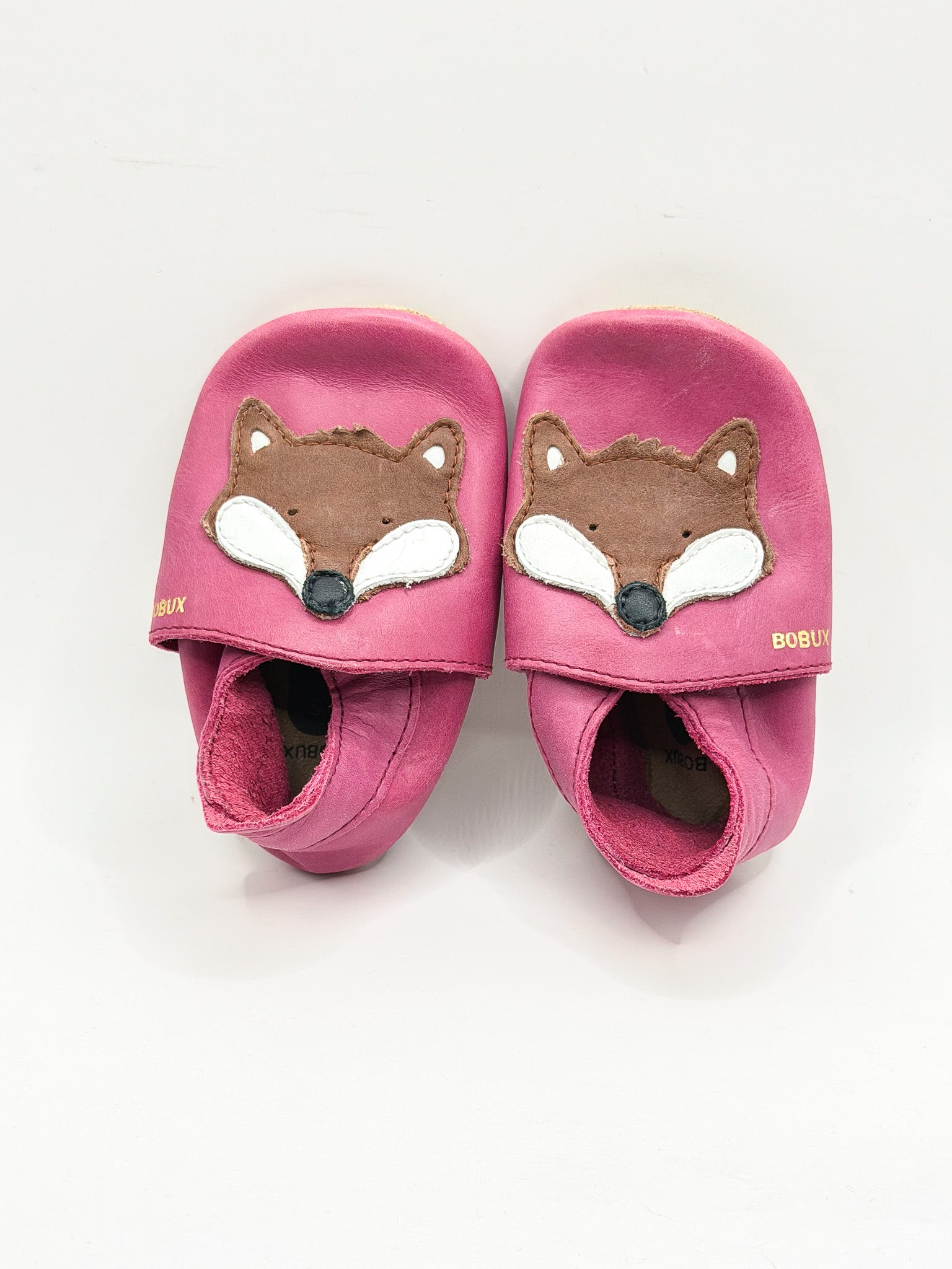 Bobux soft sole slip ons - fox (16-17EU)