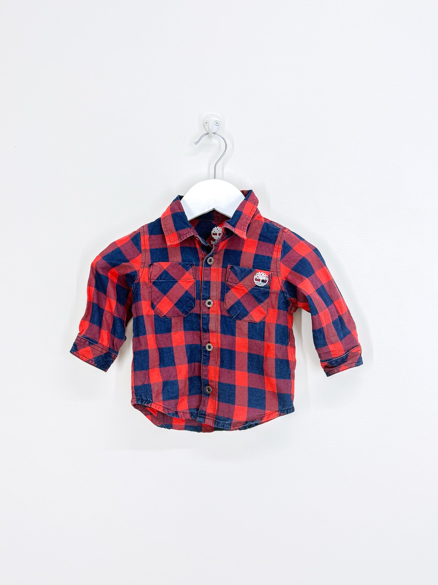 Timberland plaid shirt (6m)