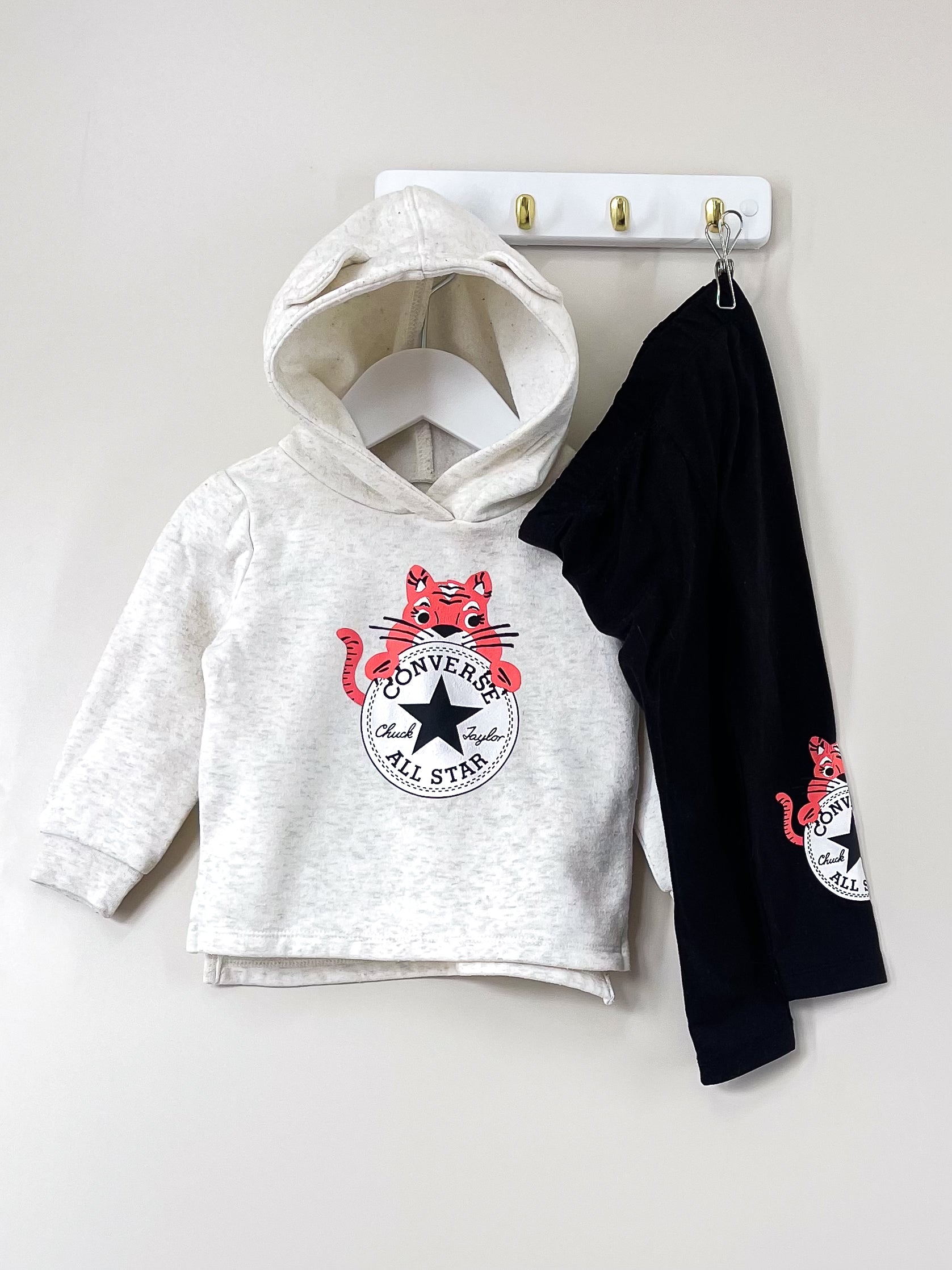 Converse hoodie + leggings set (18m)