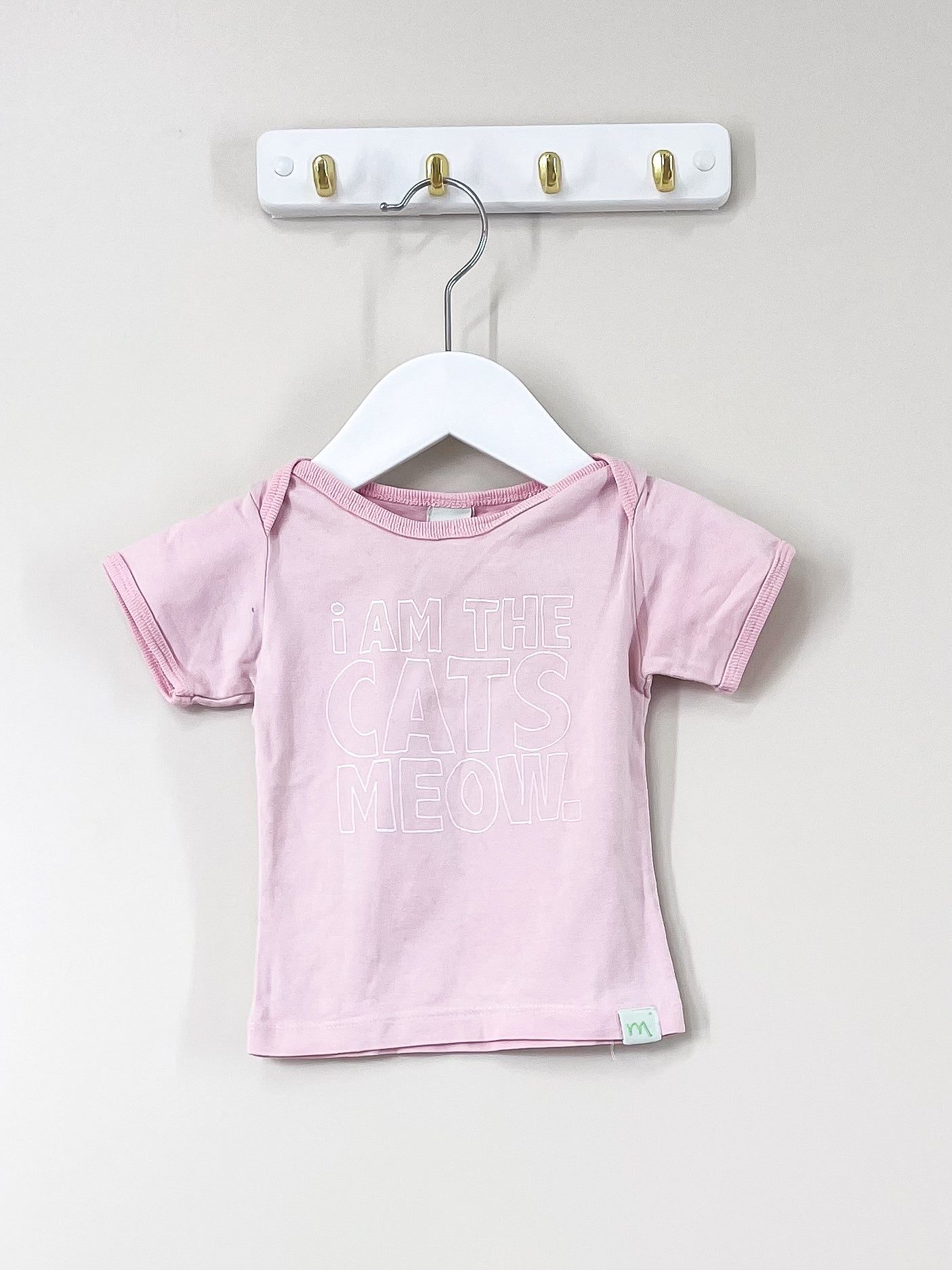 Minti i am the cats meow tee (6-12m)