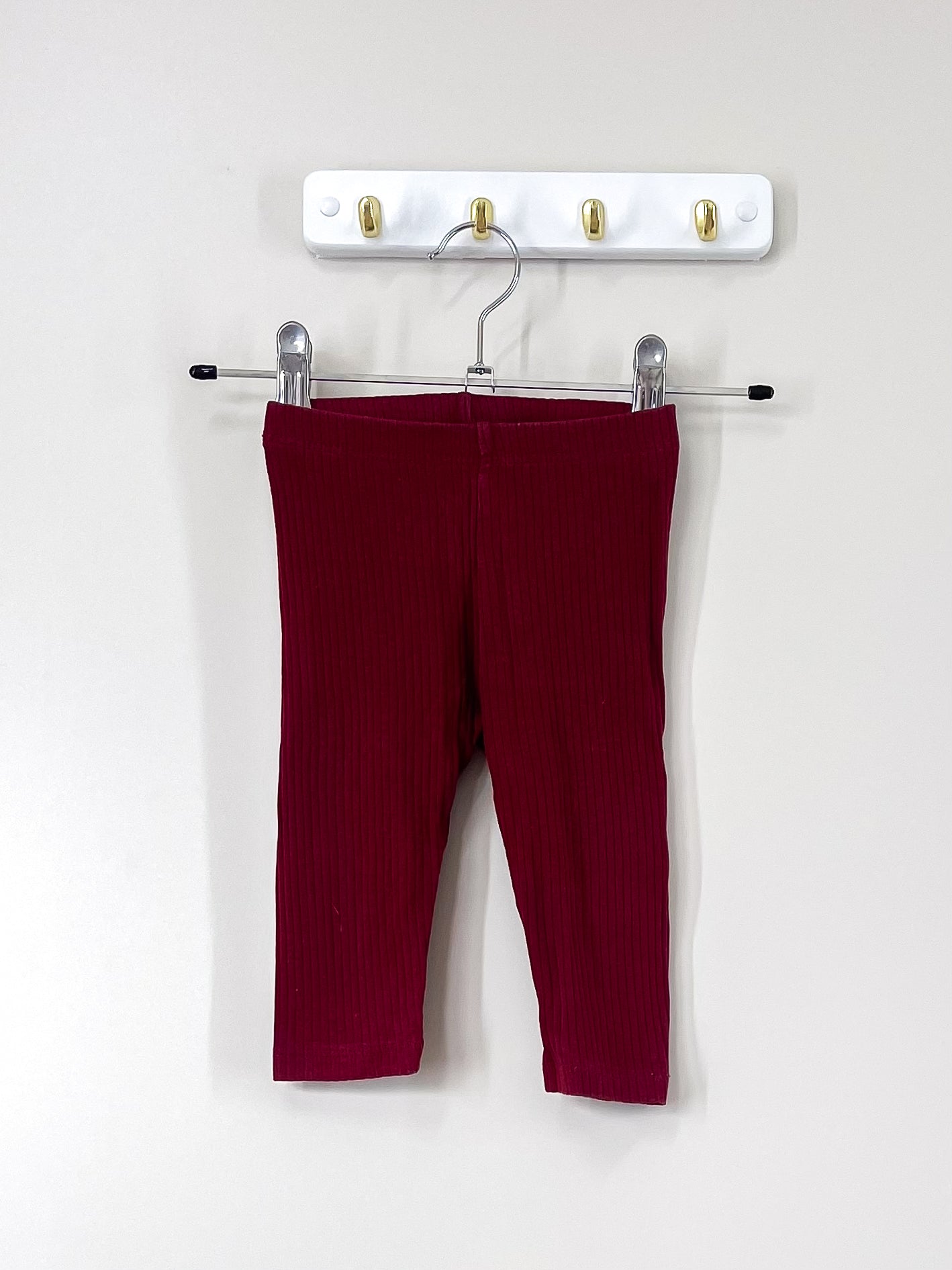 H&M organic rib leggings (6-9m)