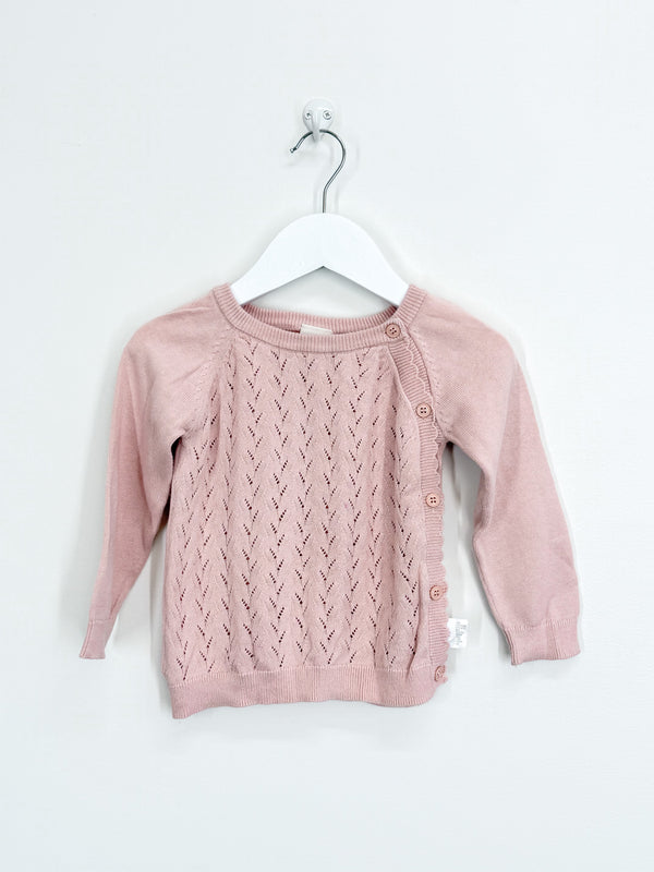 Little Bundle pointelle knit cardigan (12-18m)