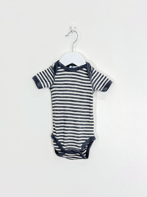 Superfit merino bodysuit - grey stripe (3-6m)