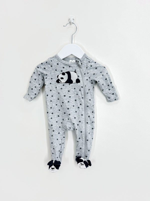 Teeny Weeny zipsuit - panda (newborn)