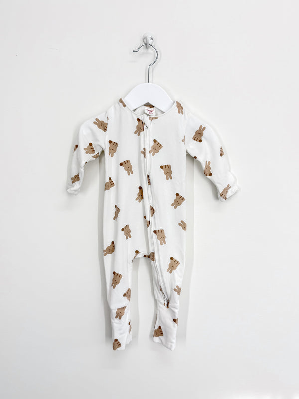 Seed bunny zipsuit (0-3m)