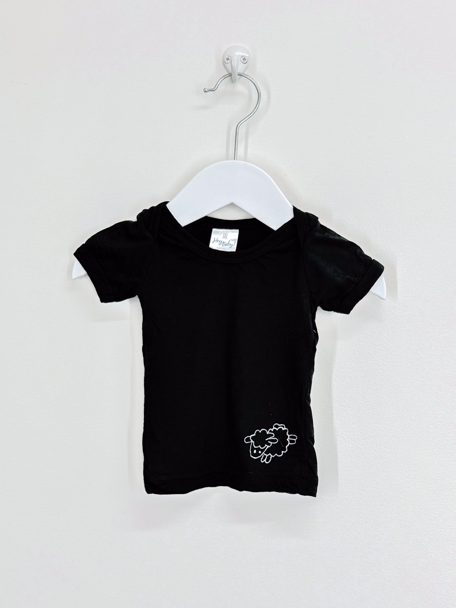 Hey Baby merino tee (nb-3m)