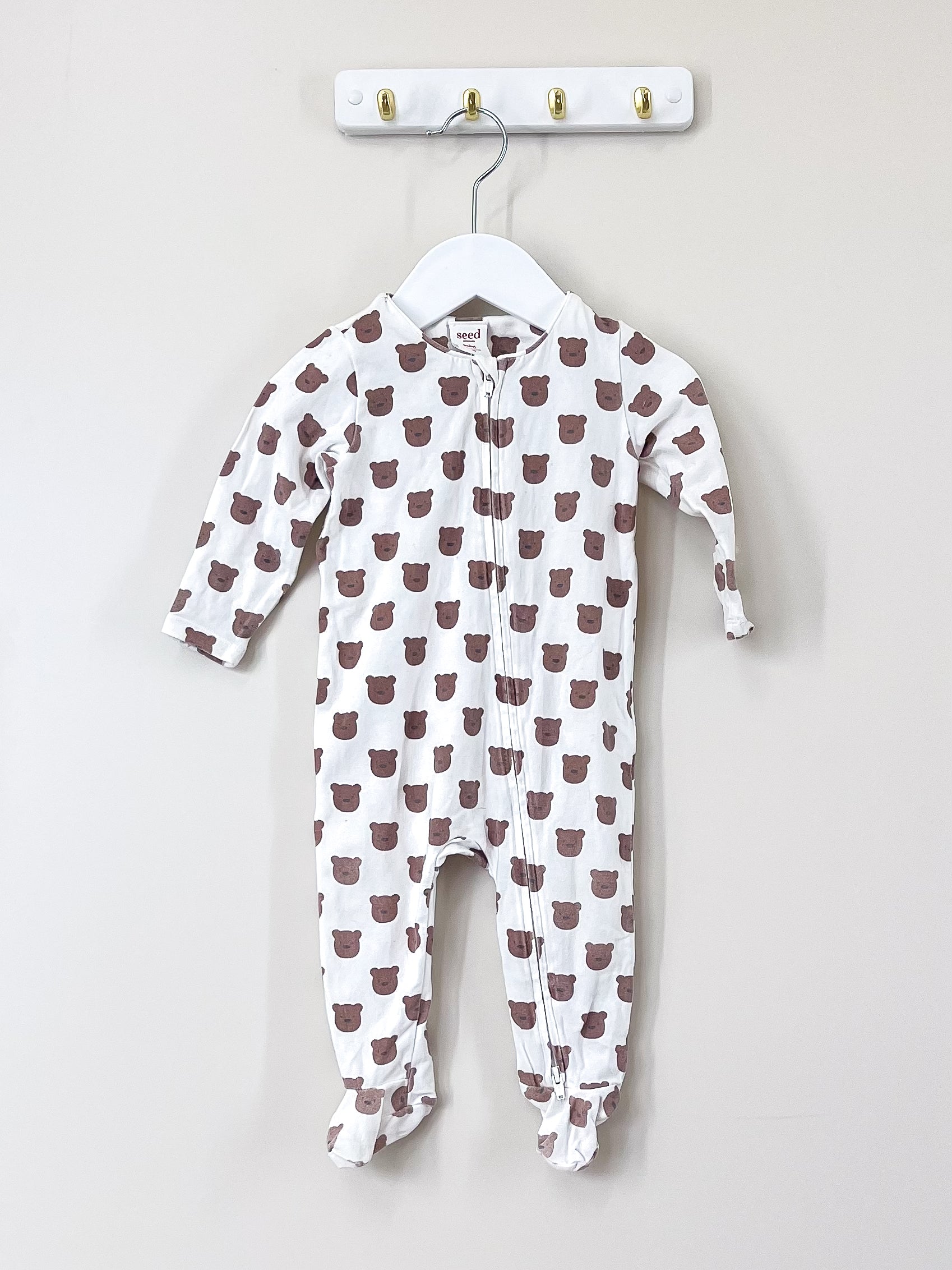 Seed bear zipsuit (3-6m)