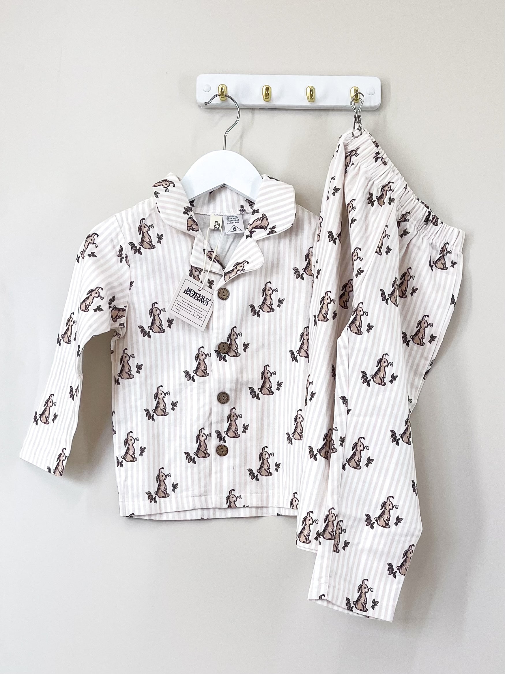 BNWT Bencer & Hazelnut flannel PJ set (3y)