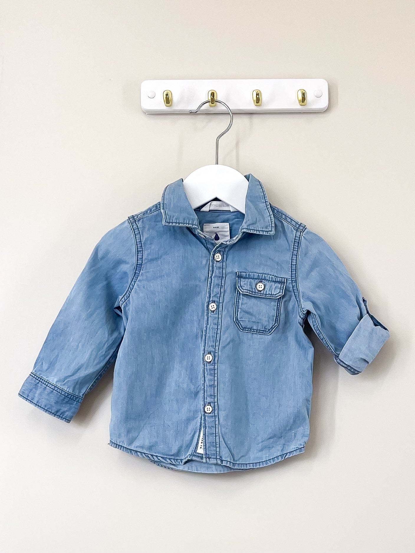 Country Road tran-seasonal chambray shirt (6-12m)