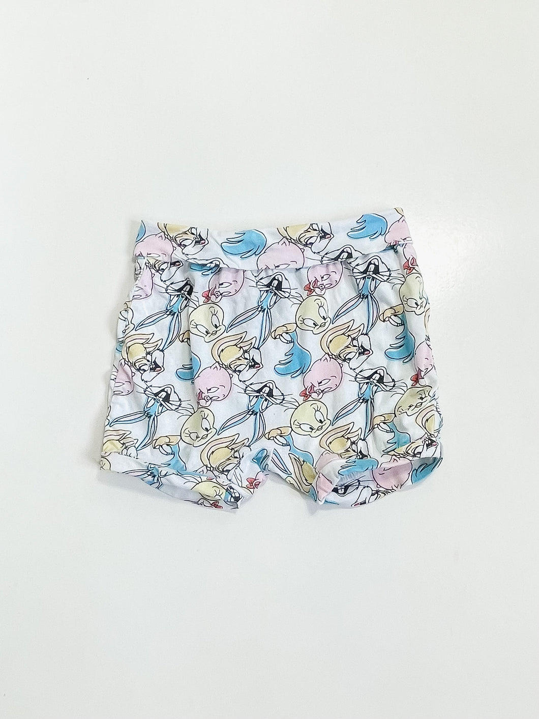 Looney Tunes soft cotton shorts (9-12m)