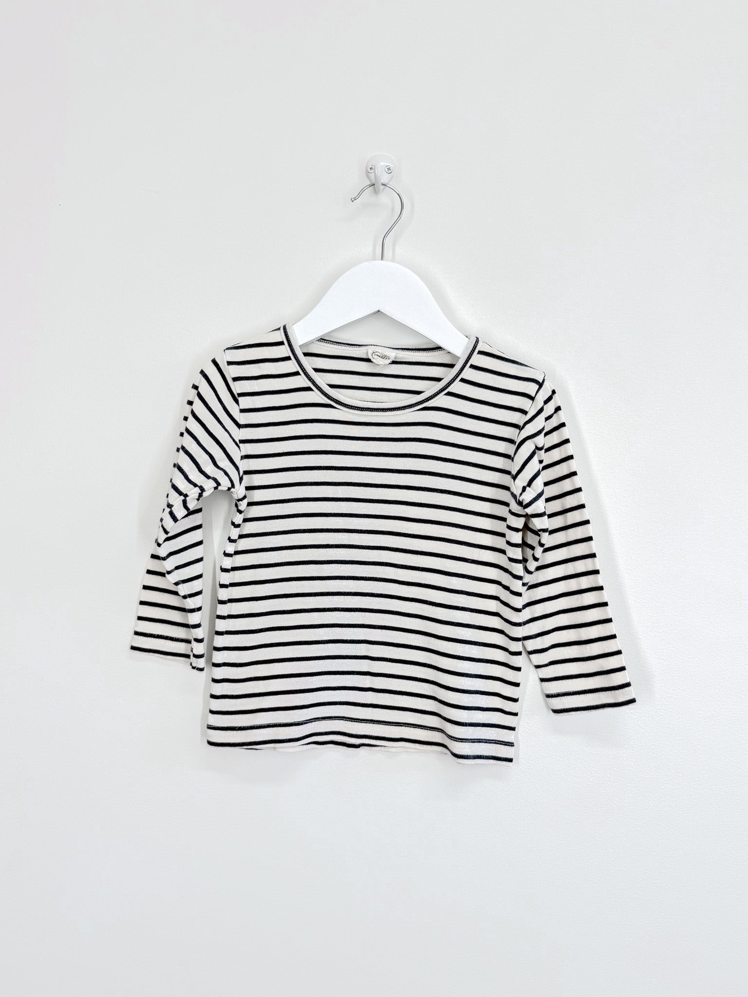 Nature Baby organic long sleeve tee - stripe (2y)