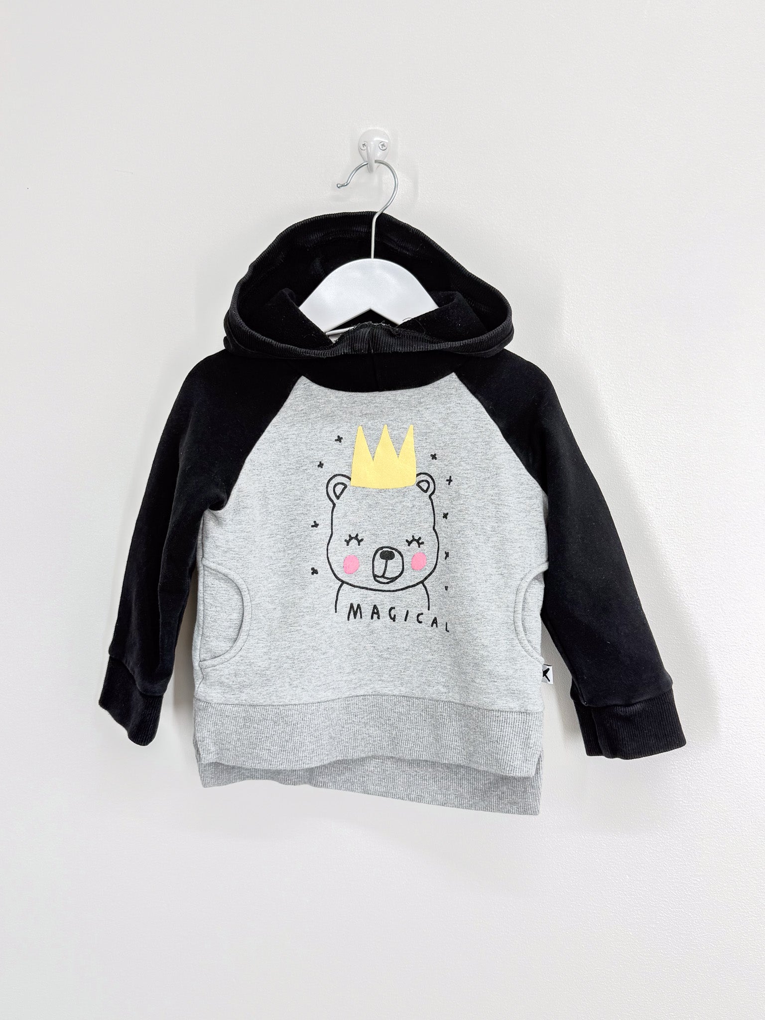 Minti magical bear furry hoodie (2y)