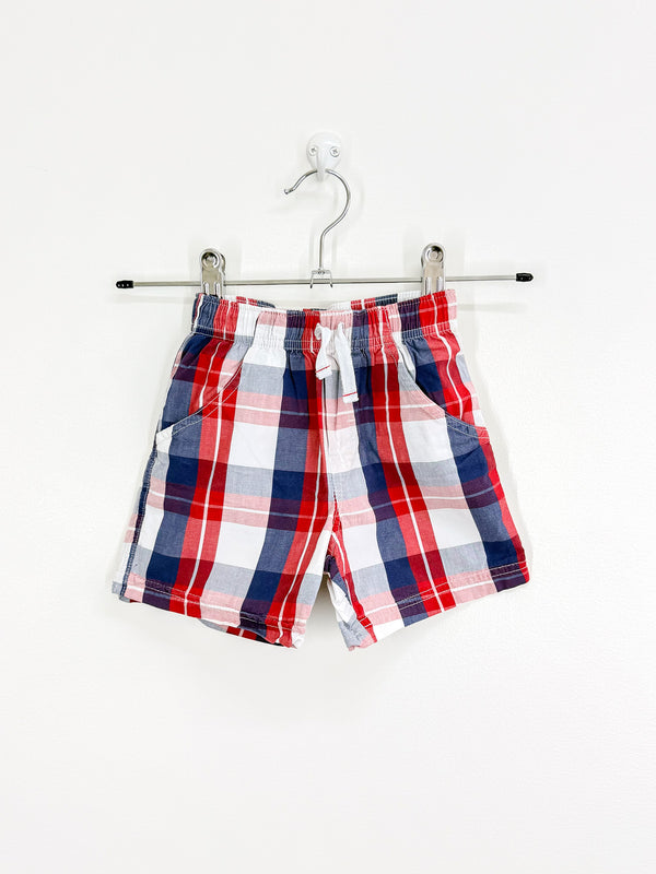 Tommy Hilfiger check shorts (12m)