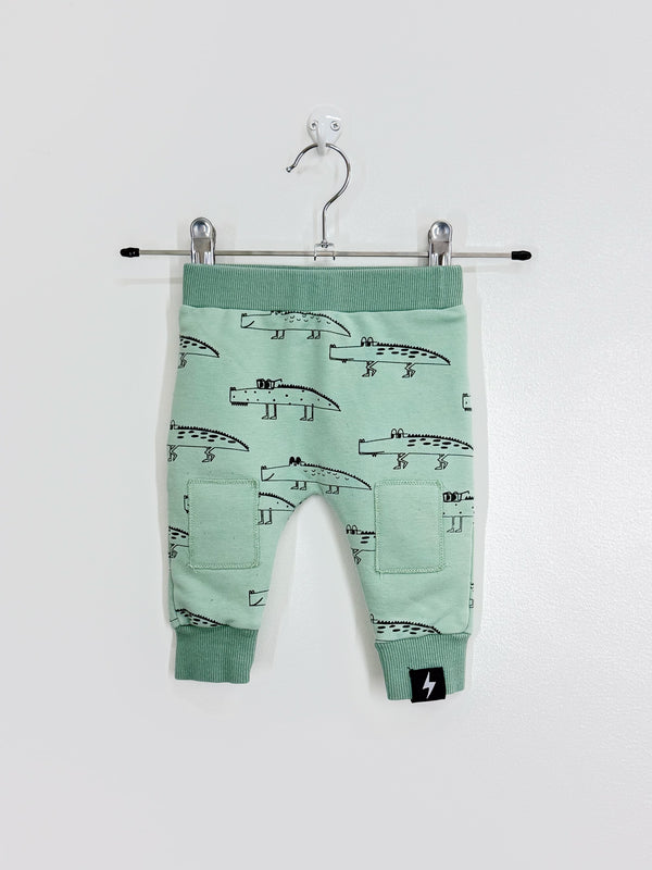 Kapow Kids gator track pants (3-6m)