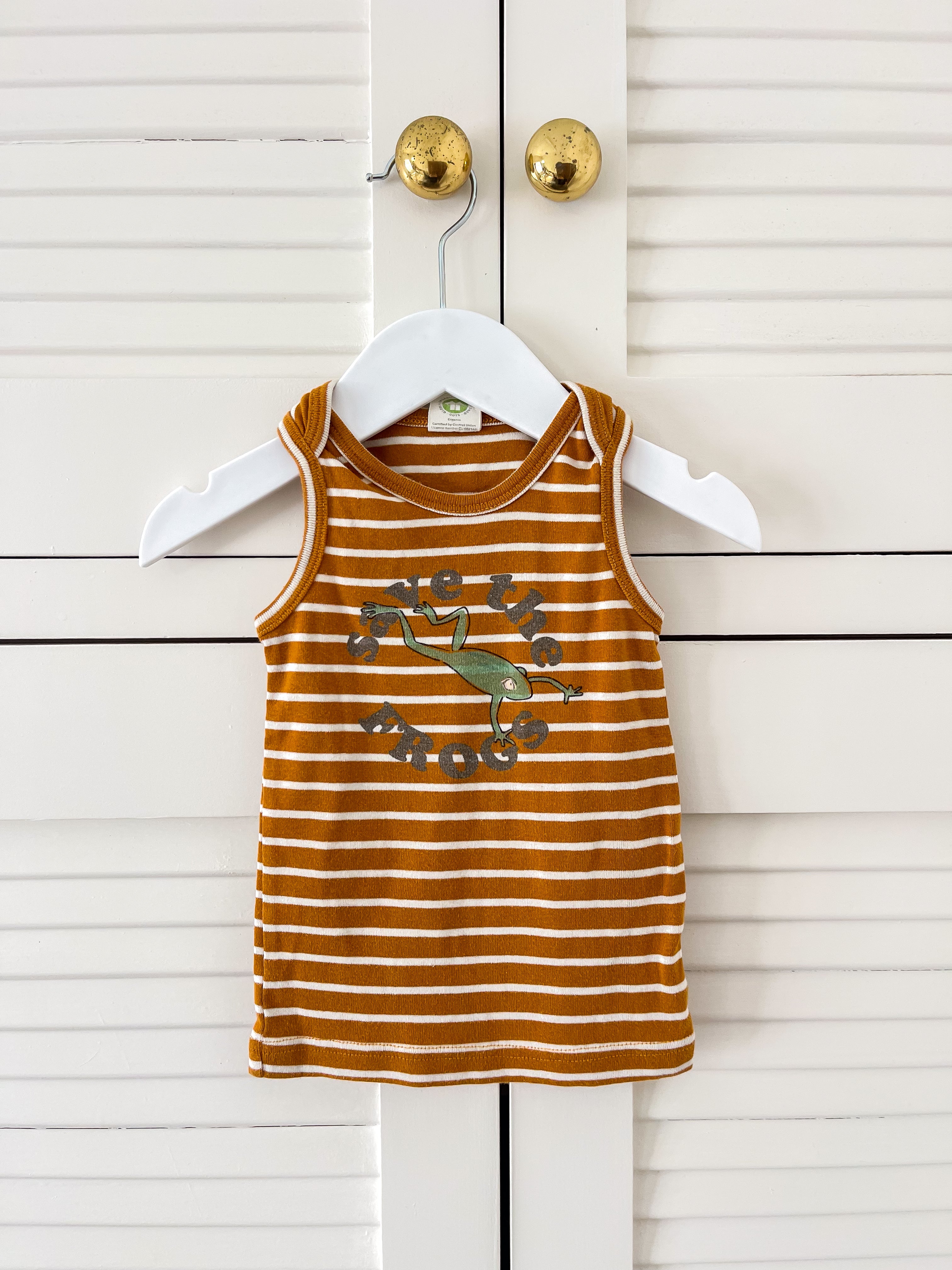 Nature Baby organic tank top - save the frogs (1y)