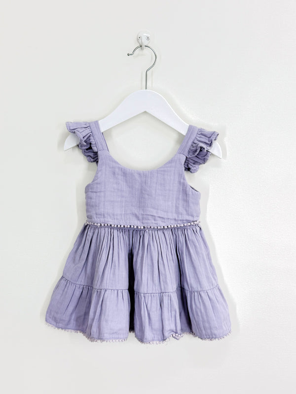 Babu organic muslin mia dress (3-6m)