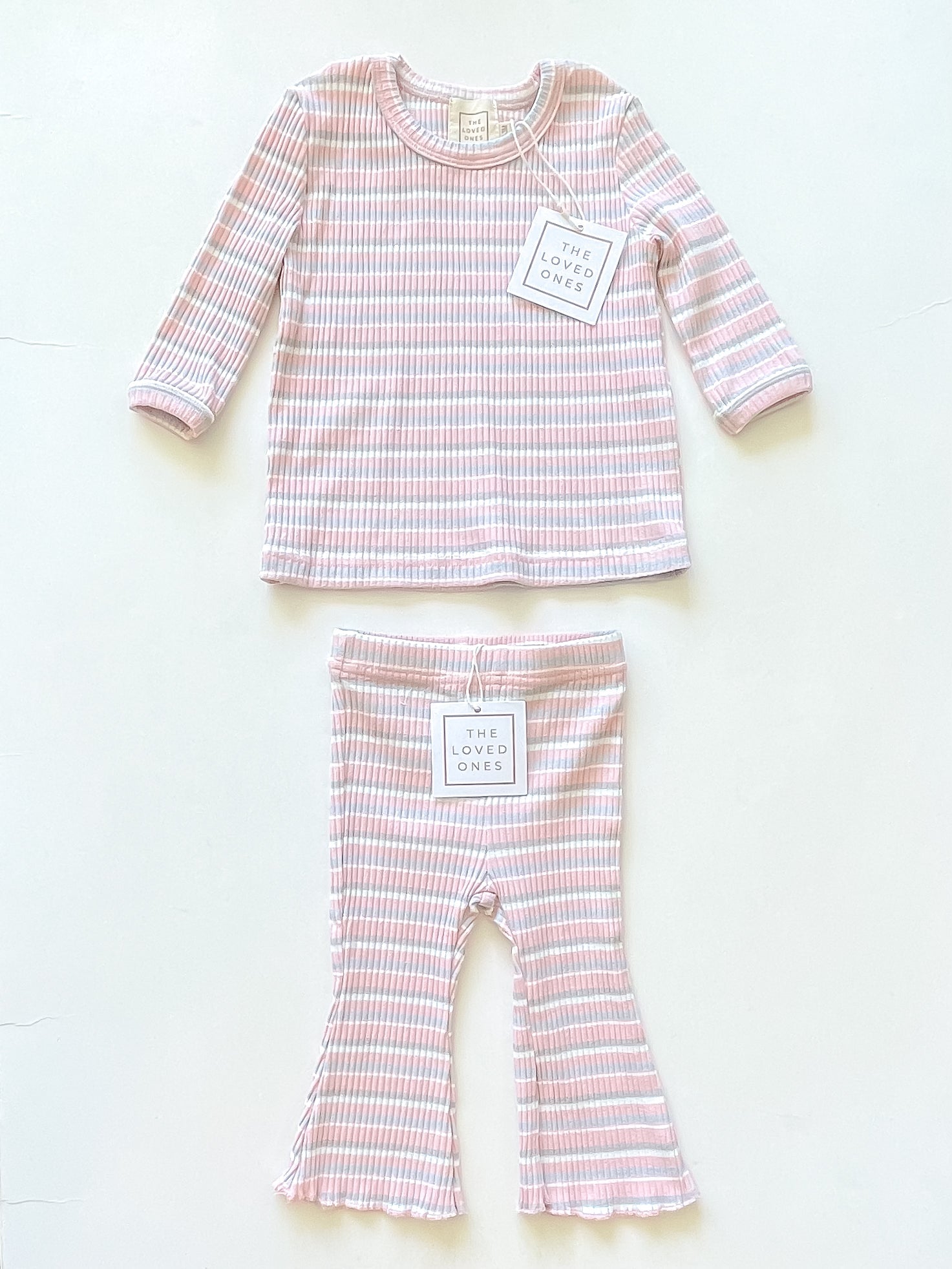 BNWT The Loved Ones ribbed set (0-3m)