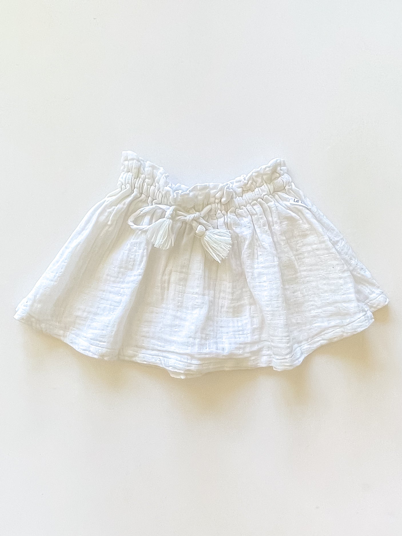 Le Edit organic muslin paper bag skirt (2y)