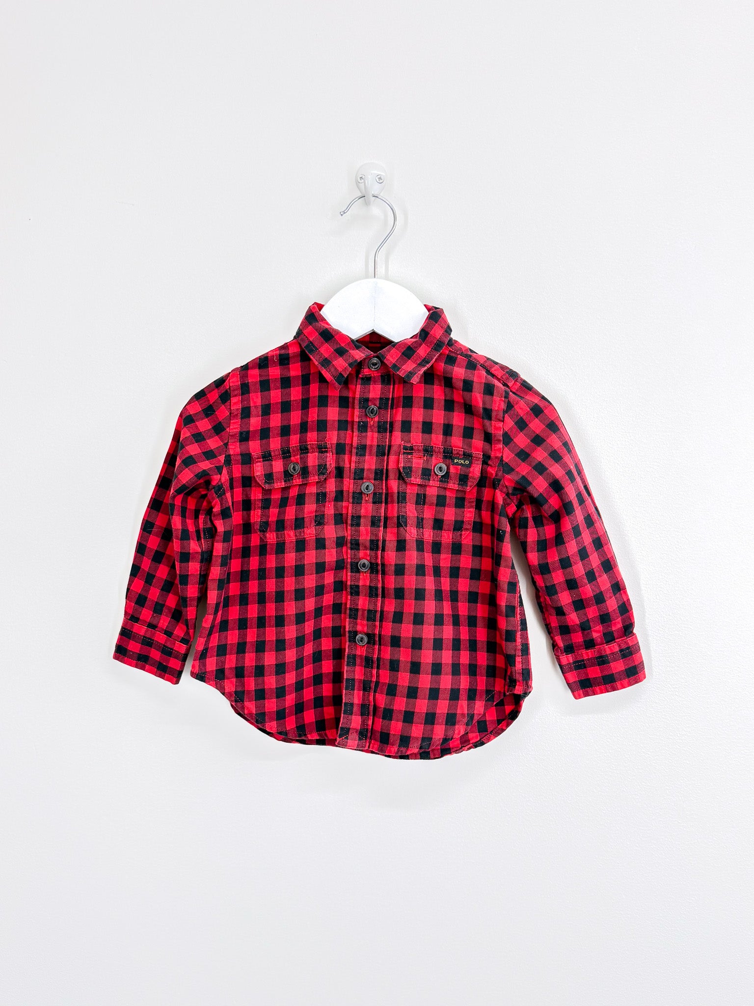 Ralph Lauren long sleeve check shirt (18m)
