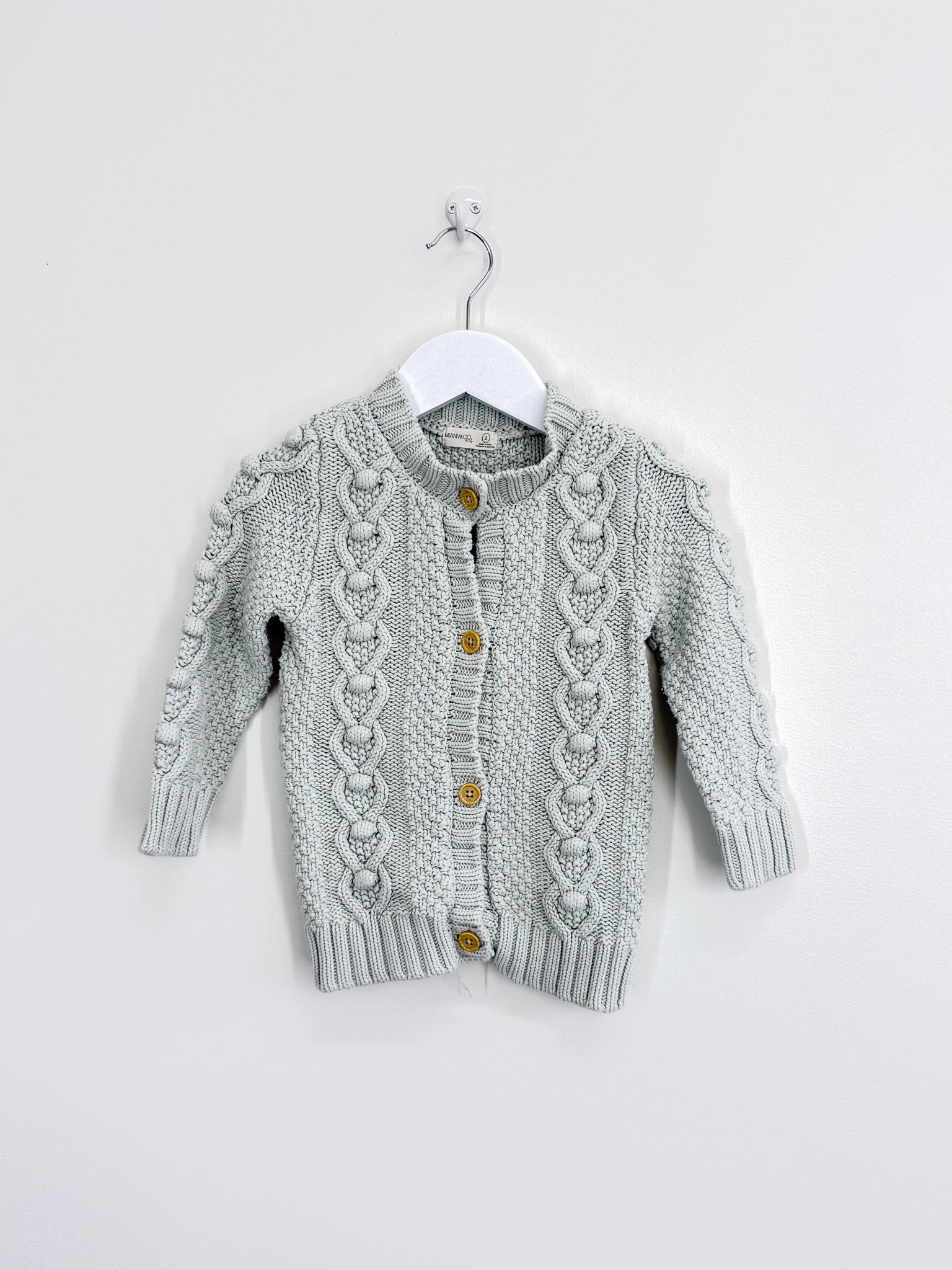 Miann & Co chunky knit cardigan (2y)