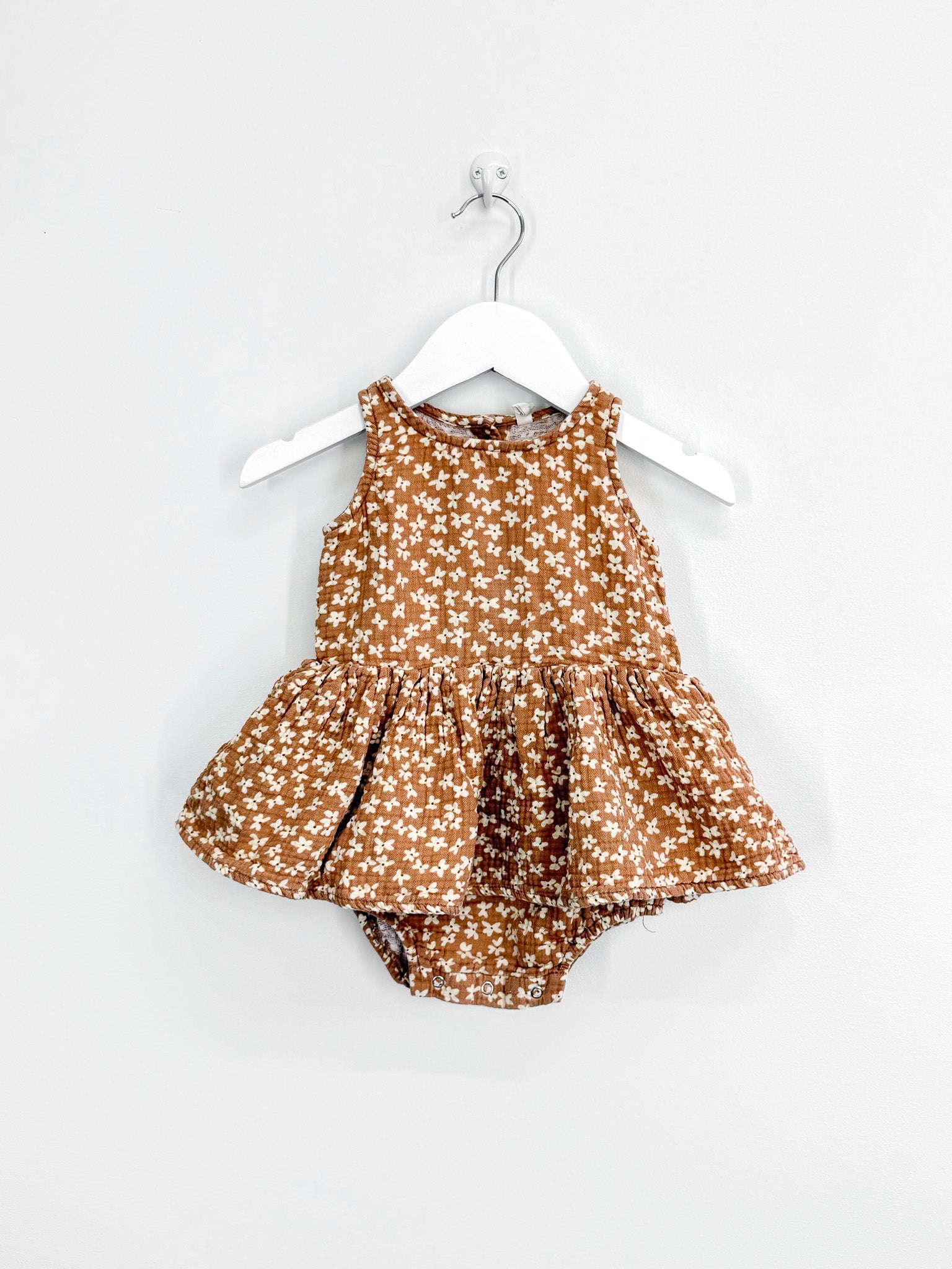 Quincy Mae organic skirted tank romper (18-24m)