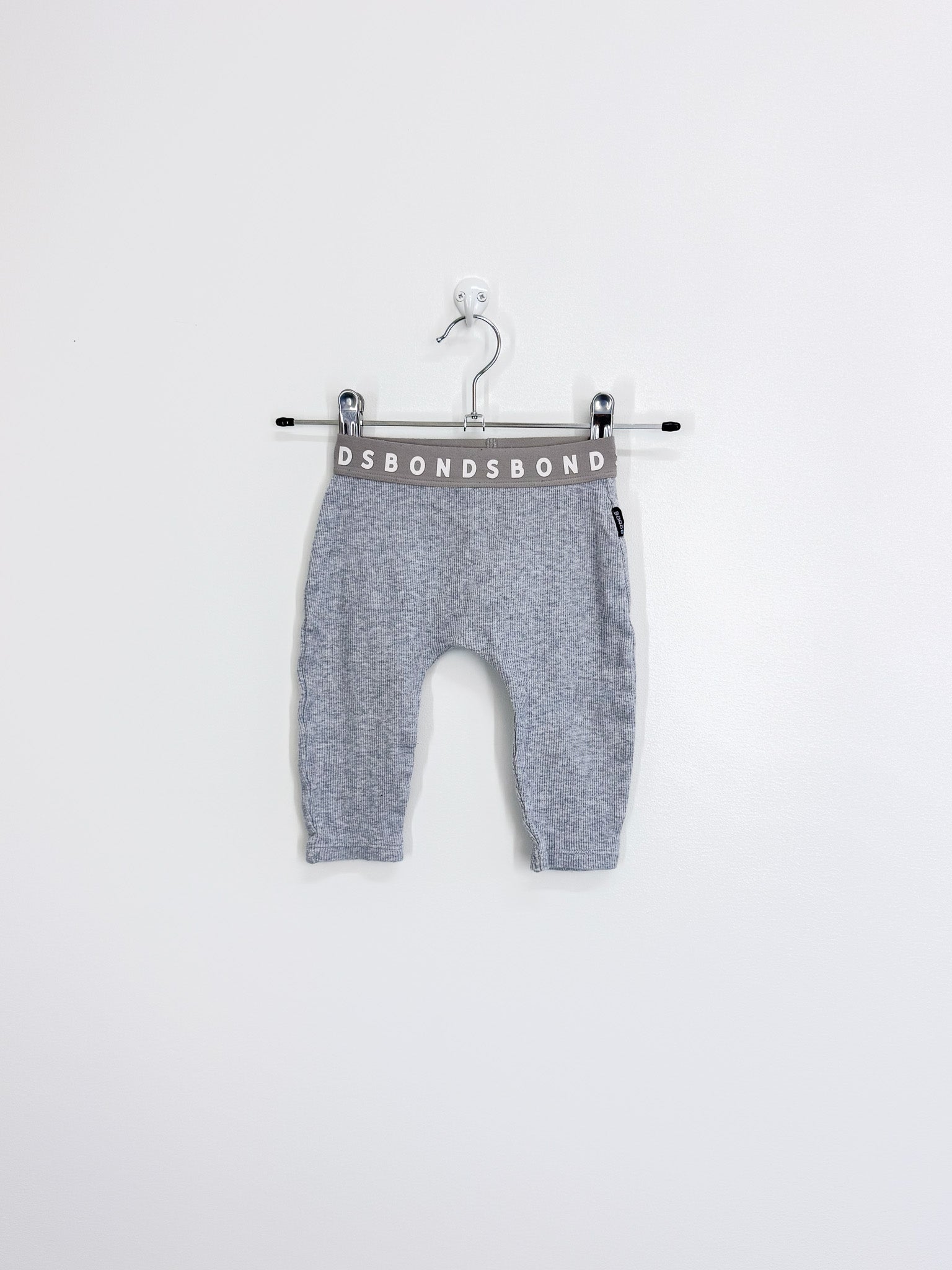 Bonds rib leggings - grey (3-6m)