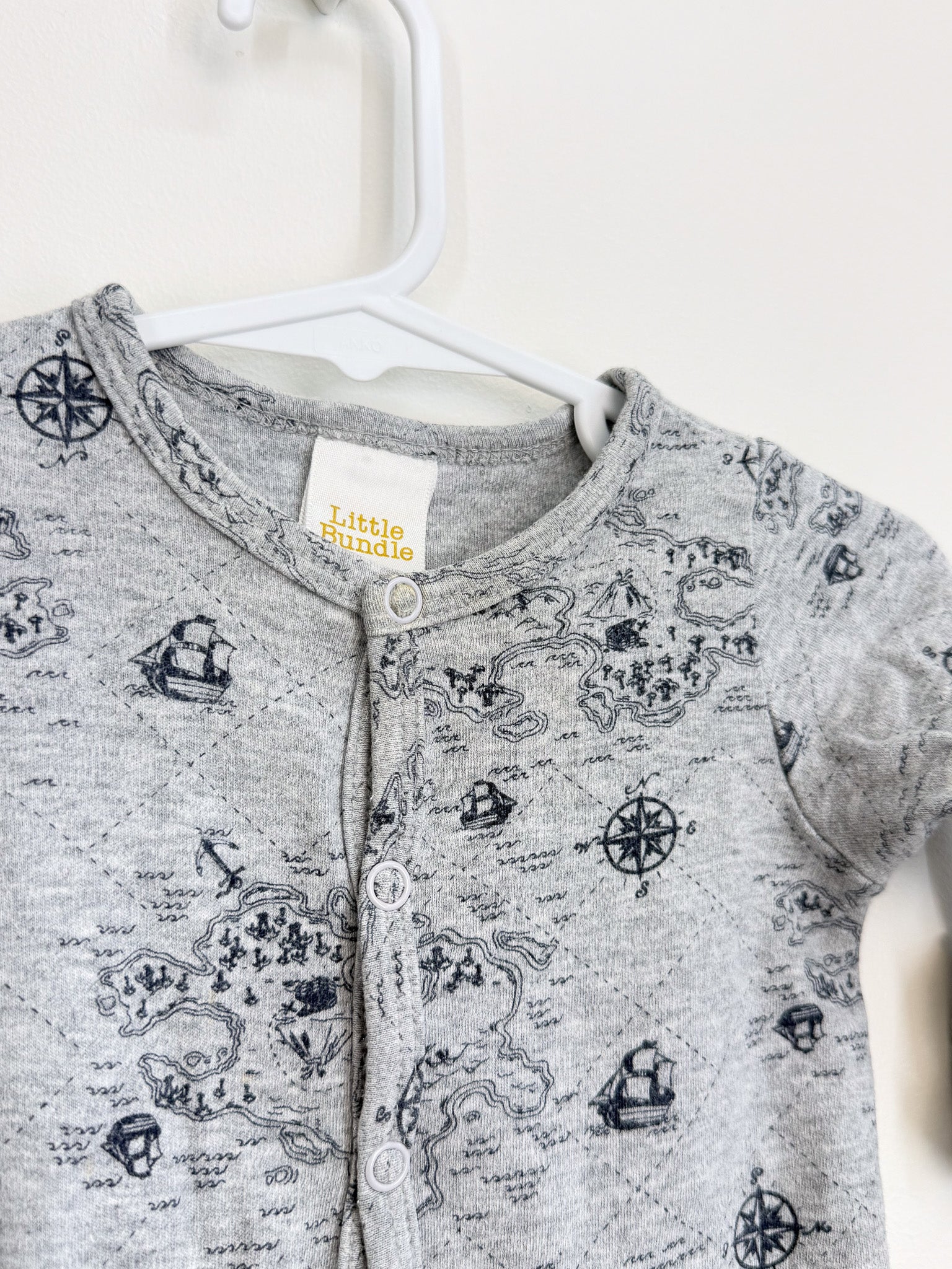 Little Bundle button onesie - map (0-3m) - SECONDS