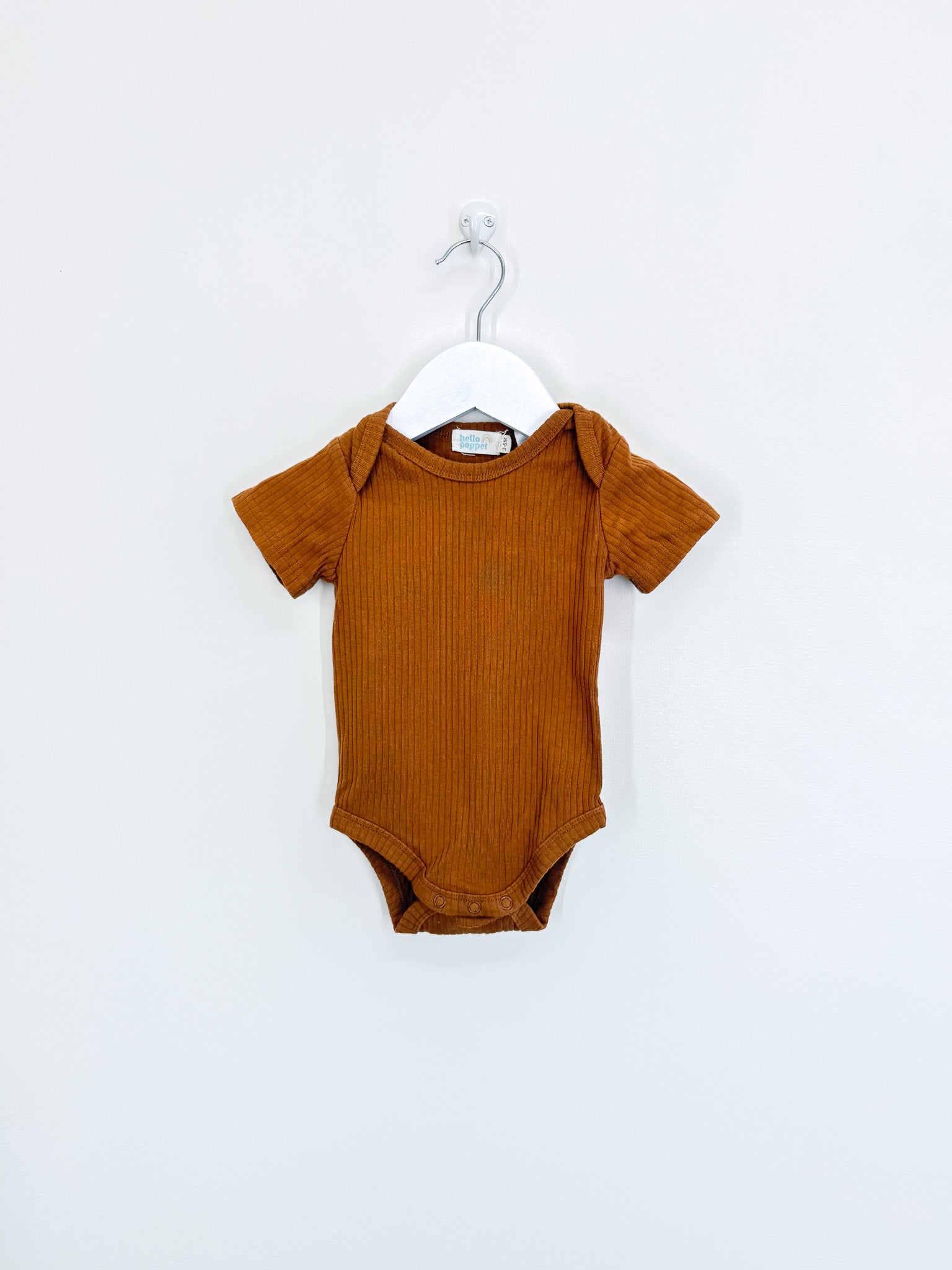 Hello Poppet organic rib bodysuit (3-6m)