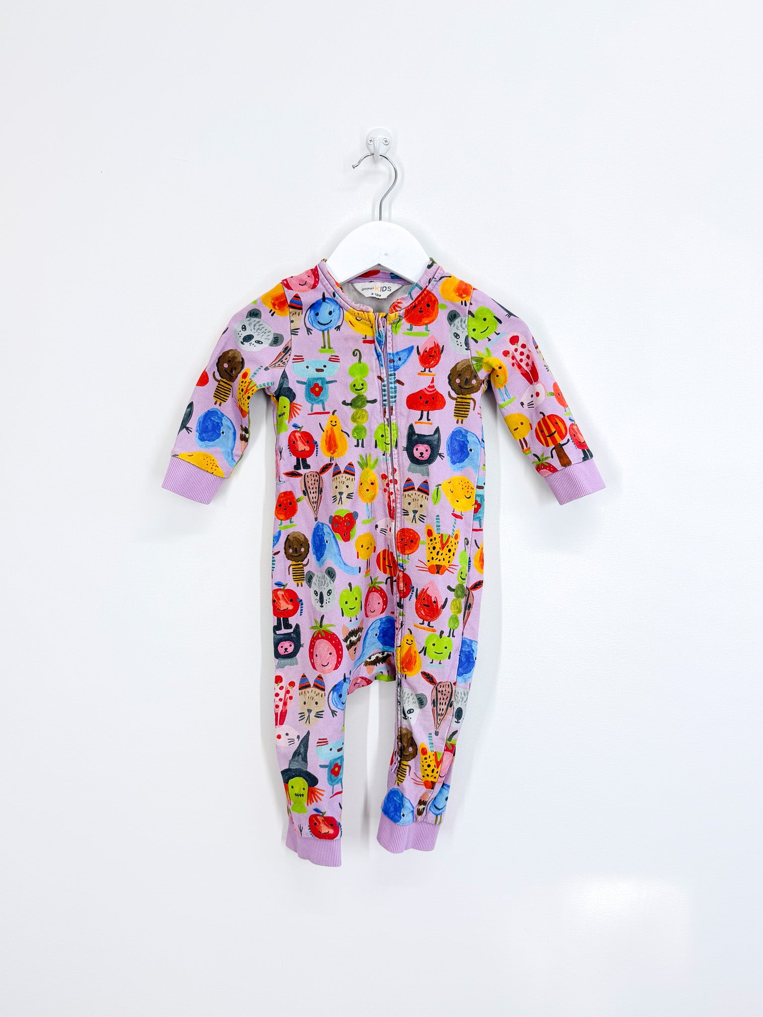 Gorman organic jersey zipsuit (6-12m)