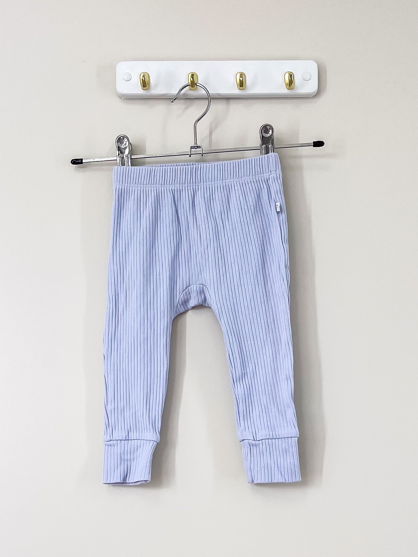 Teeny Weeny rib leggings - lilac (6-12m)