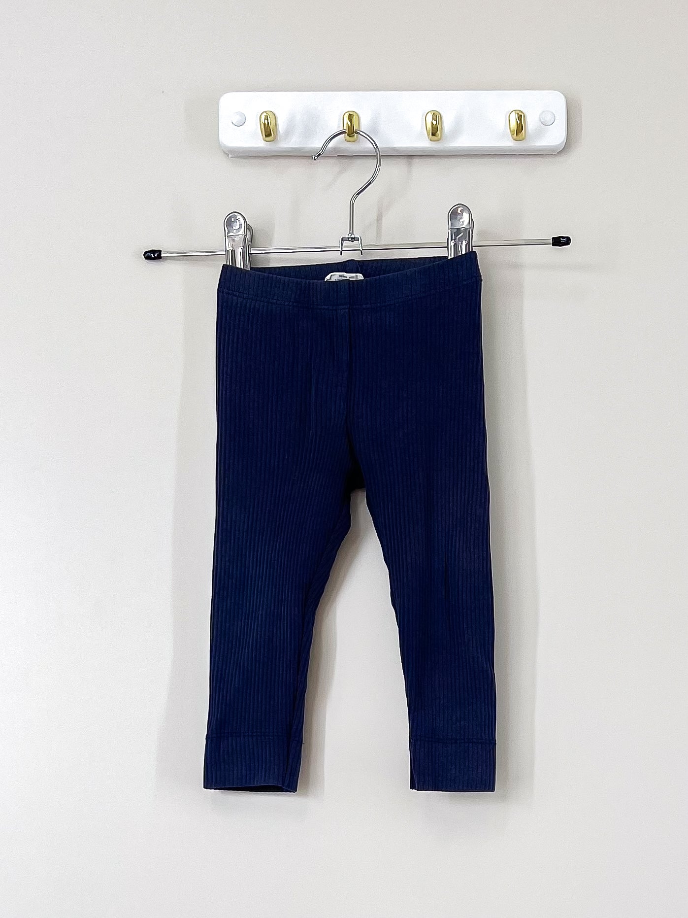 Jamie Kay ribbed leggings - navy (3-6m)