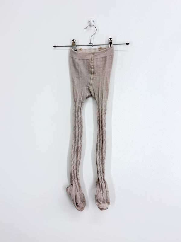 Columbine merino footed tights (4-6y)