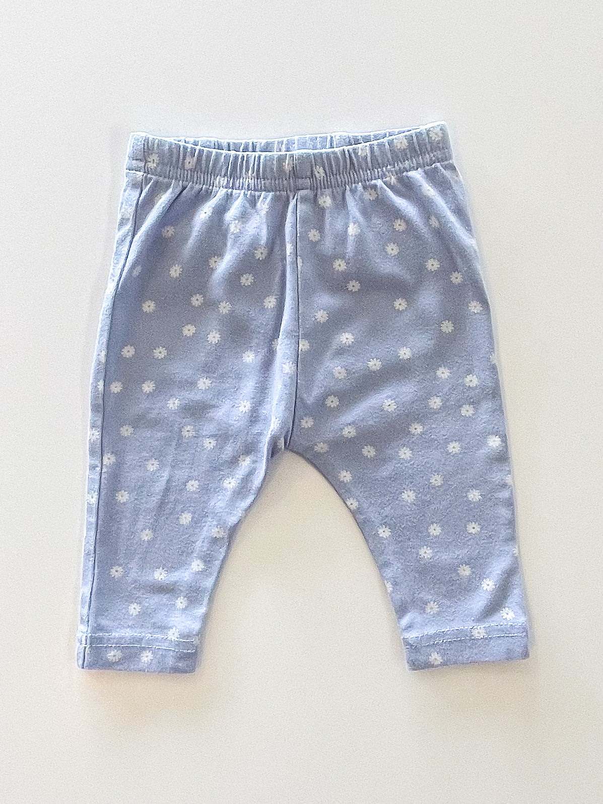 Nature Baby organic leggings - petite chamomile dusky (0-3m)