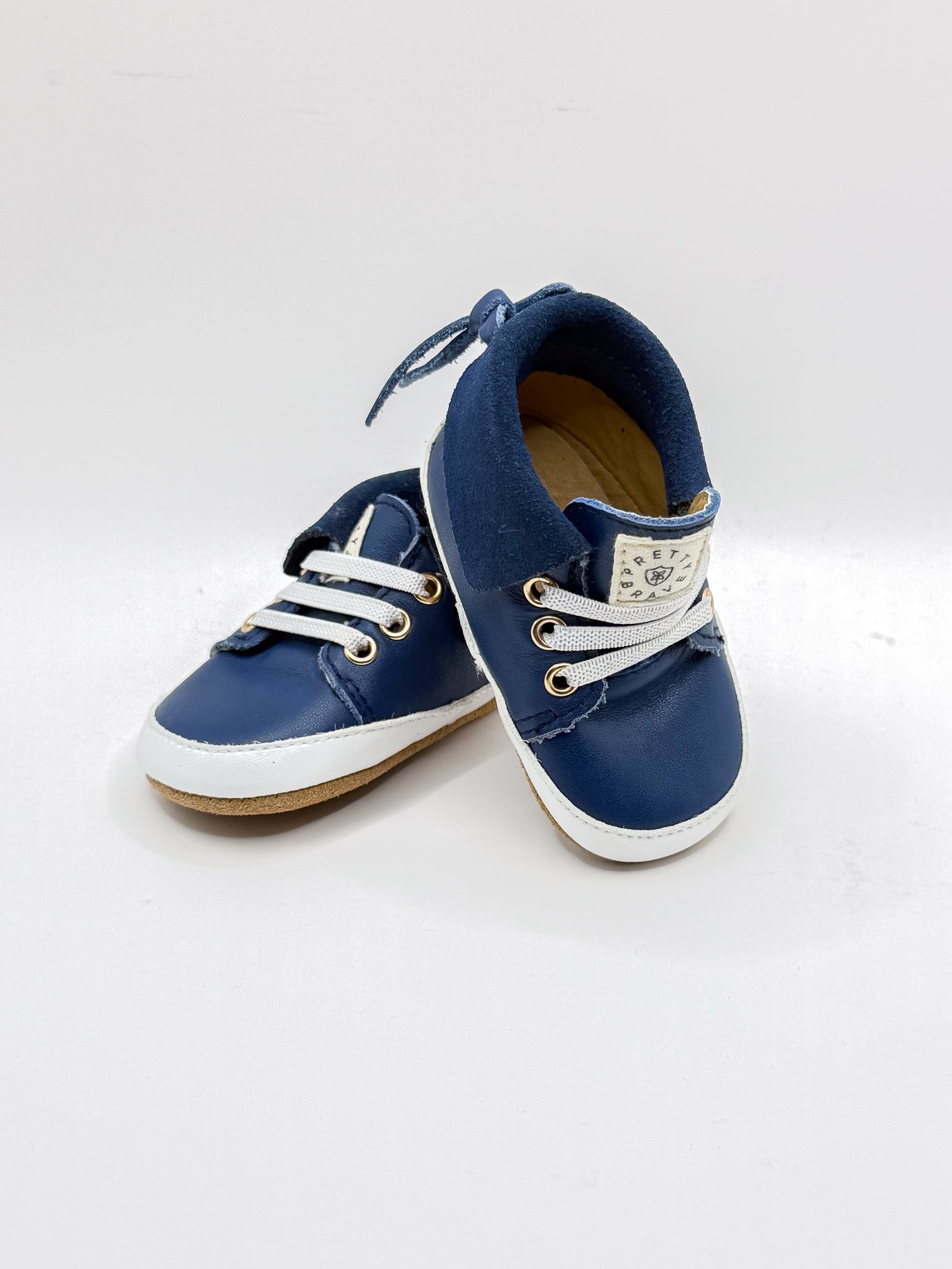 Pretty Brave hi top soft sole boots (16-17EU)