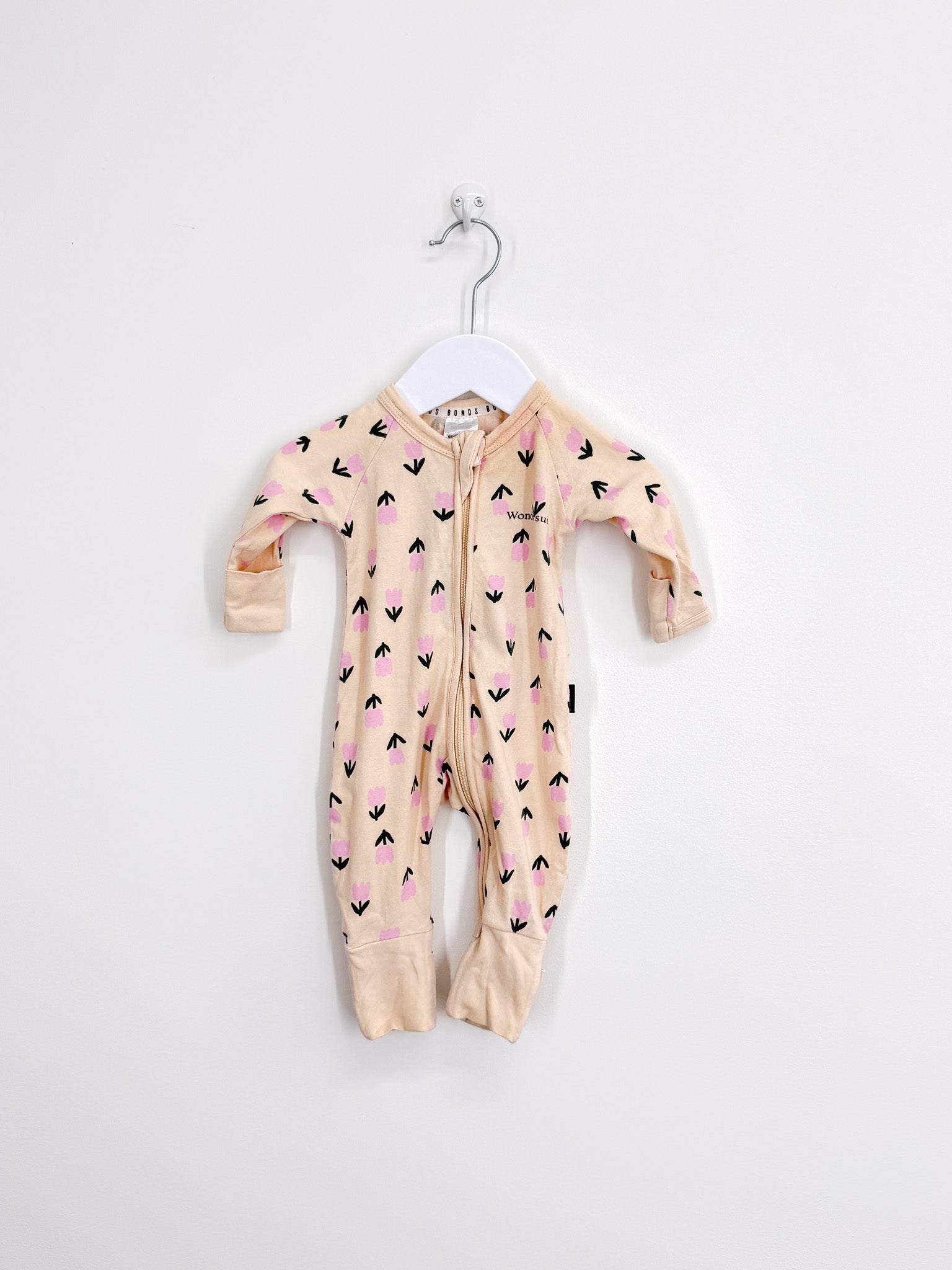 Bonds wondersuit - tulips (newborn)