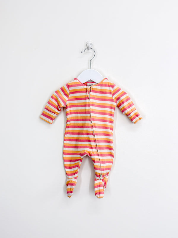 Cotton On Kids candy stripe zipsuit (newborn)