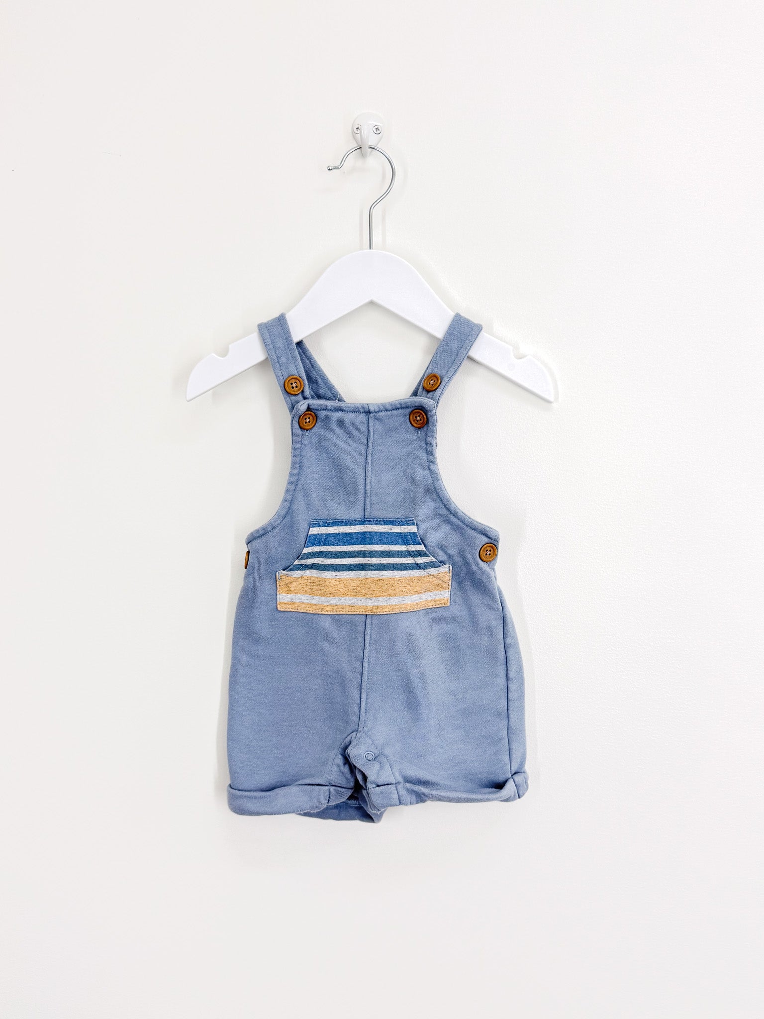 Teeny Weeny jersey shortalls (3-6m)