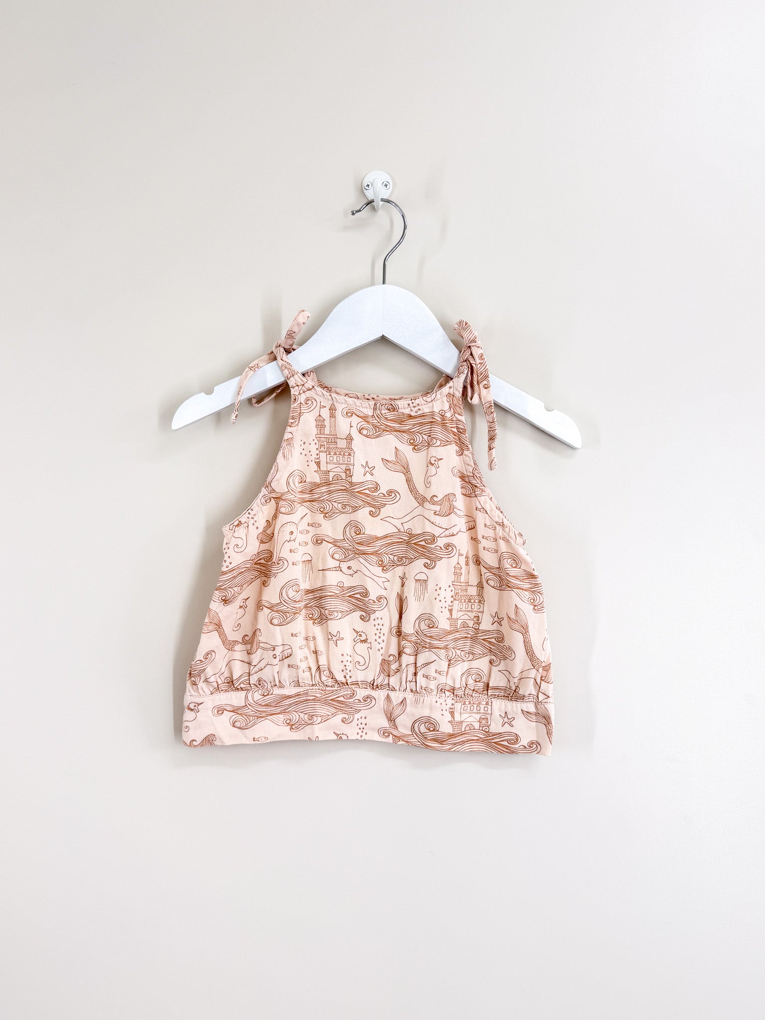 Burrow & Be organic mermaid penny singlet (4y)