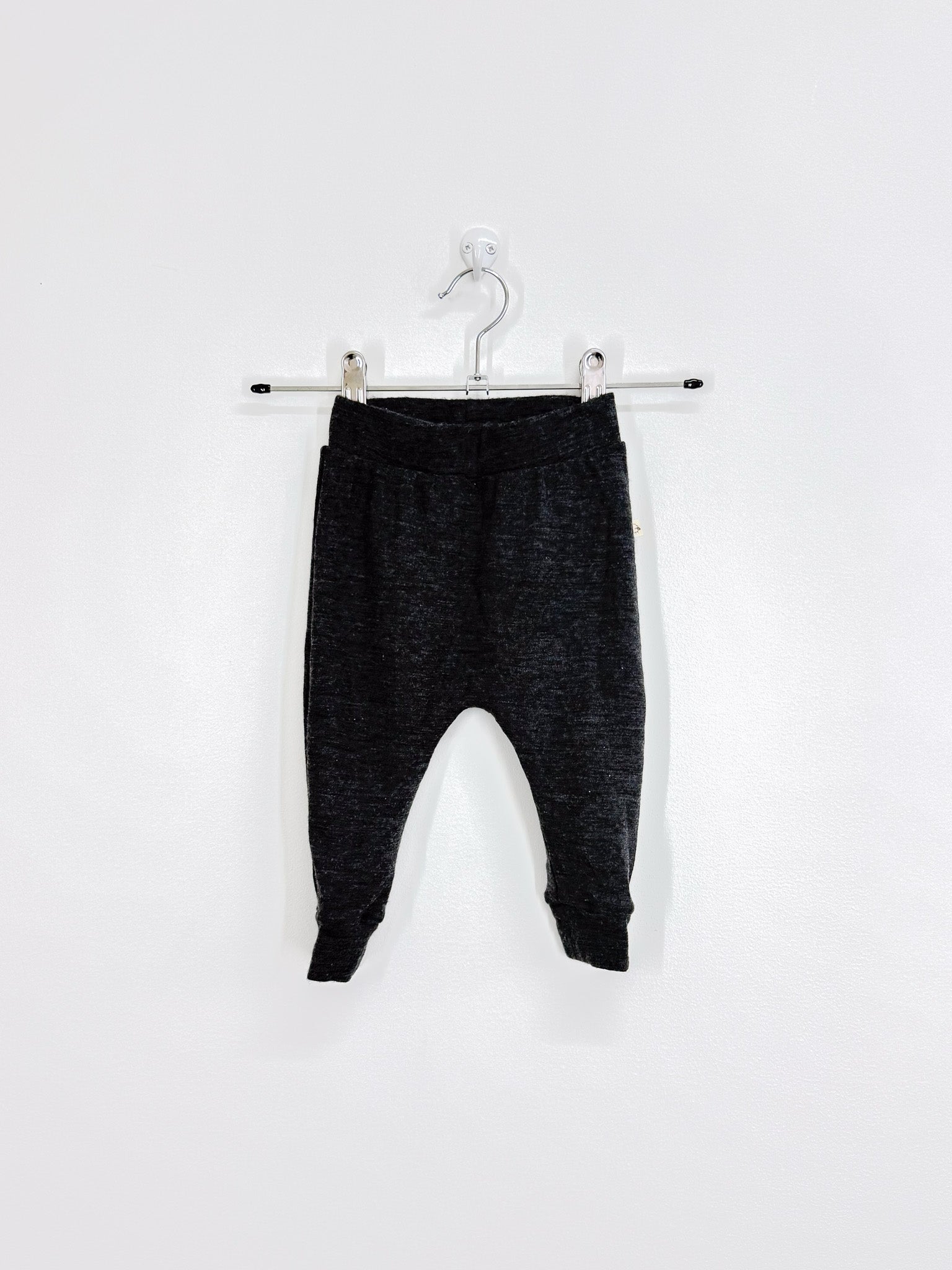 Ricochet merino harem pants - charcoal (6-12m)