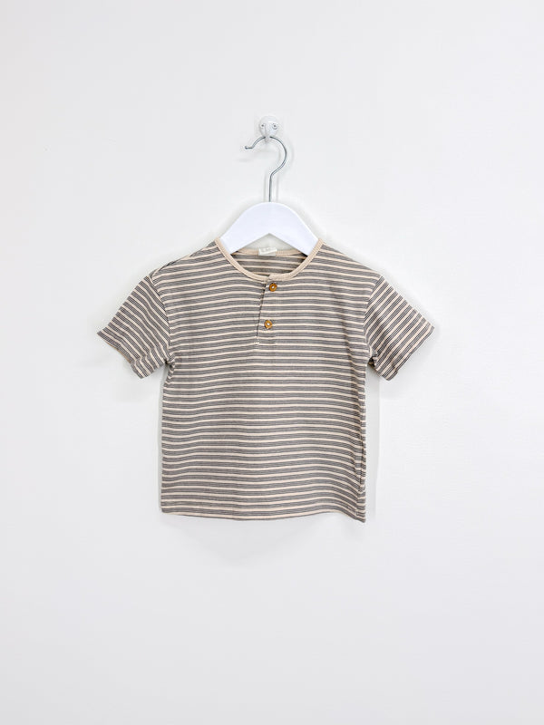 H&M striped henley tee (18-24m)