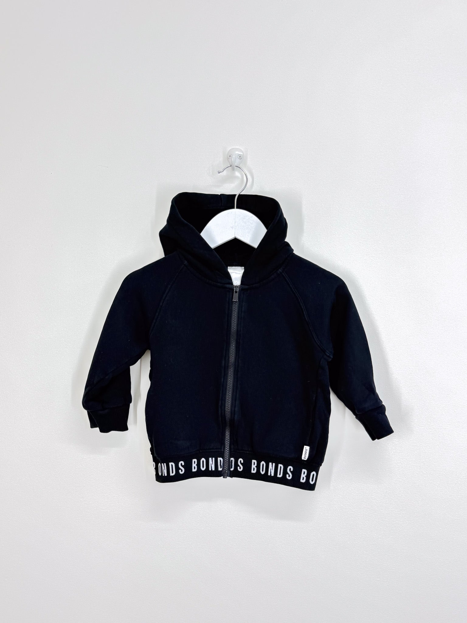 Bonds logo fleece zip hoodie (18-24m)