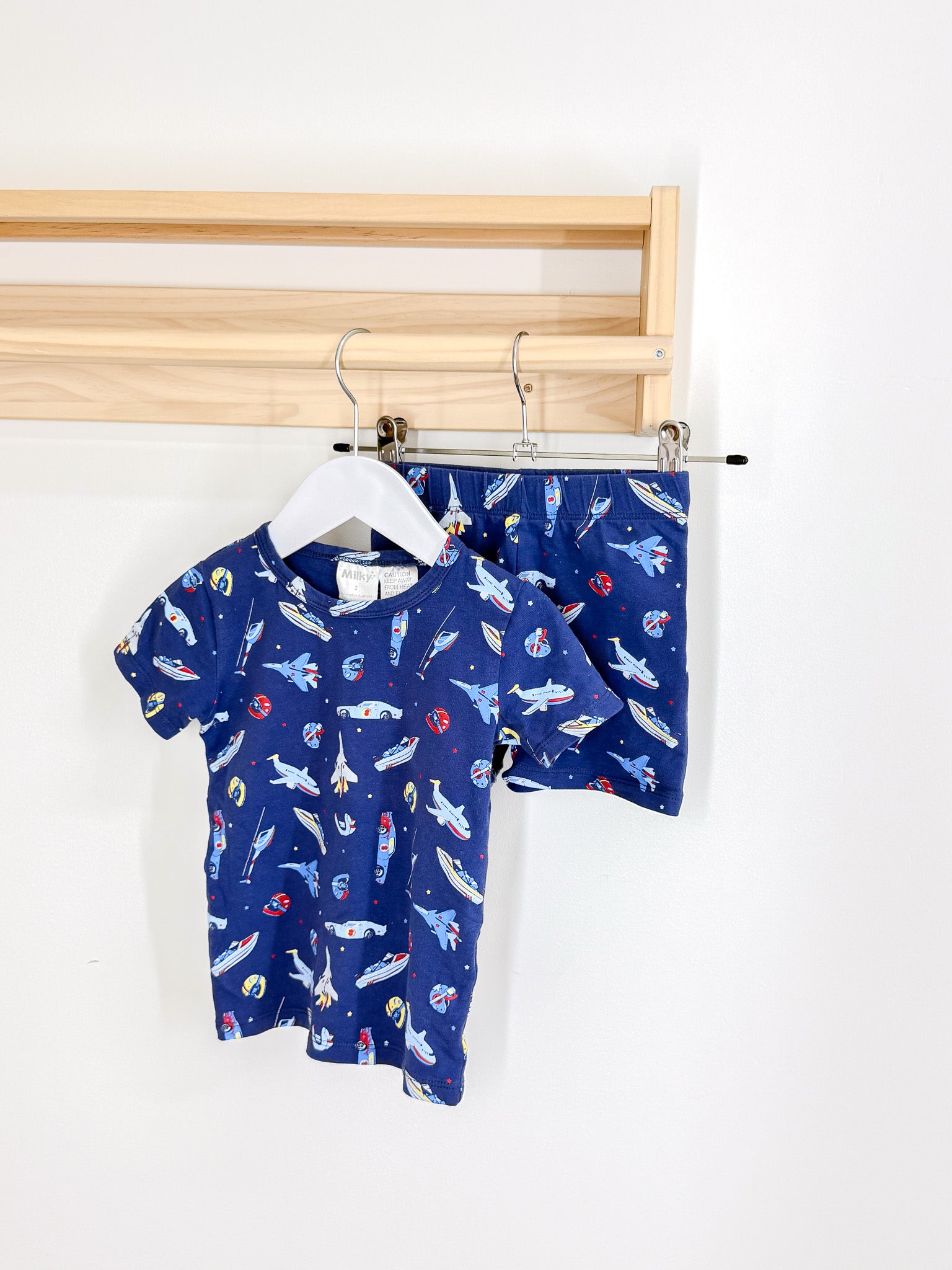 Milky short sleeve PJ set (2y)