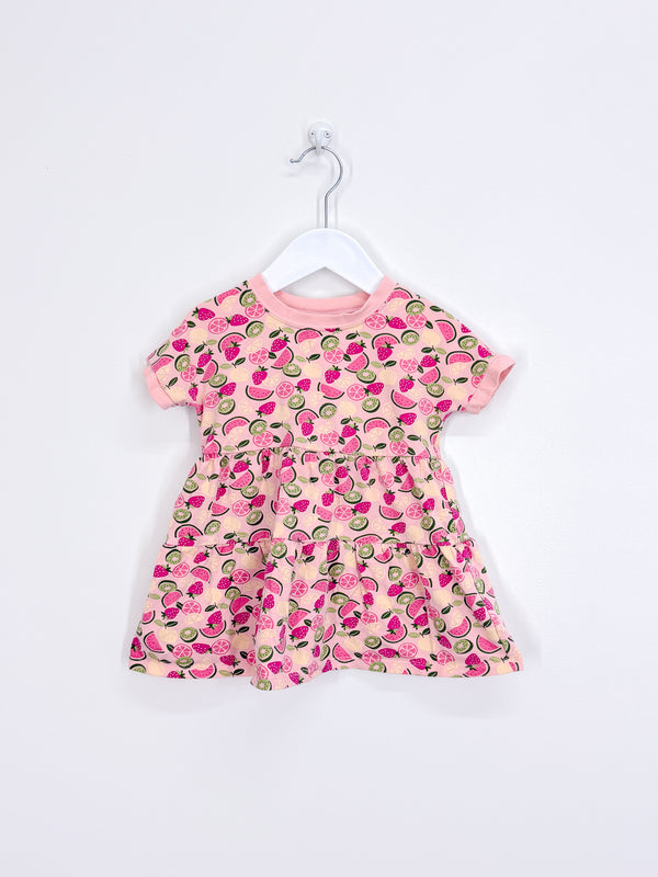 Teeny Weeny short sleeve fruity tiered dress (12-18m)
