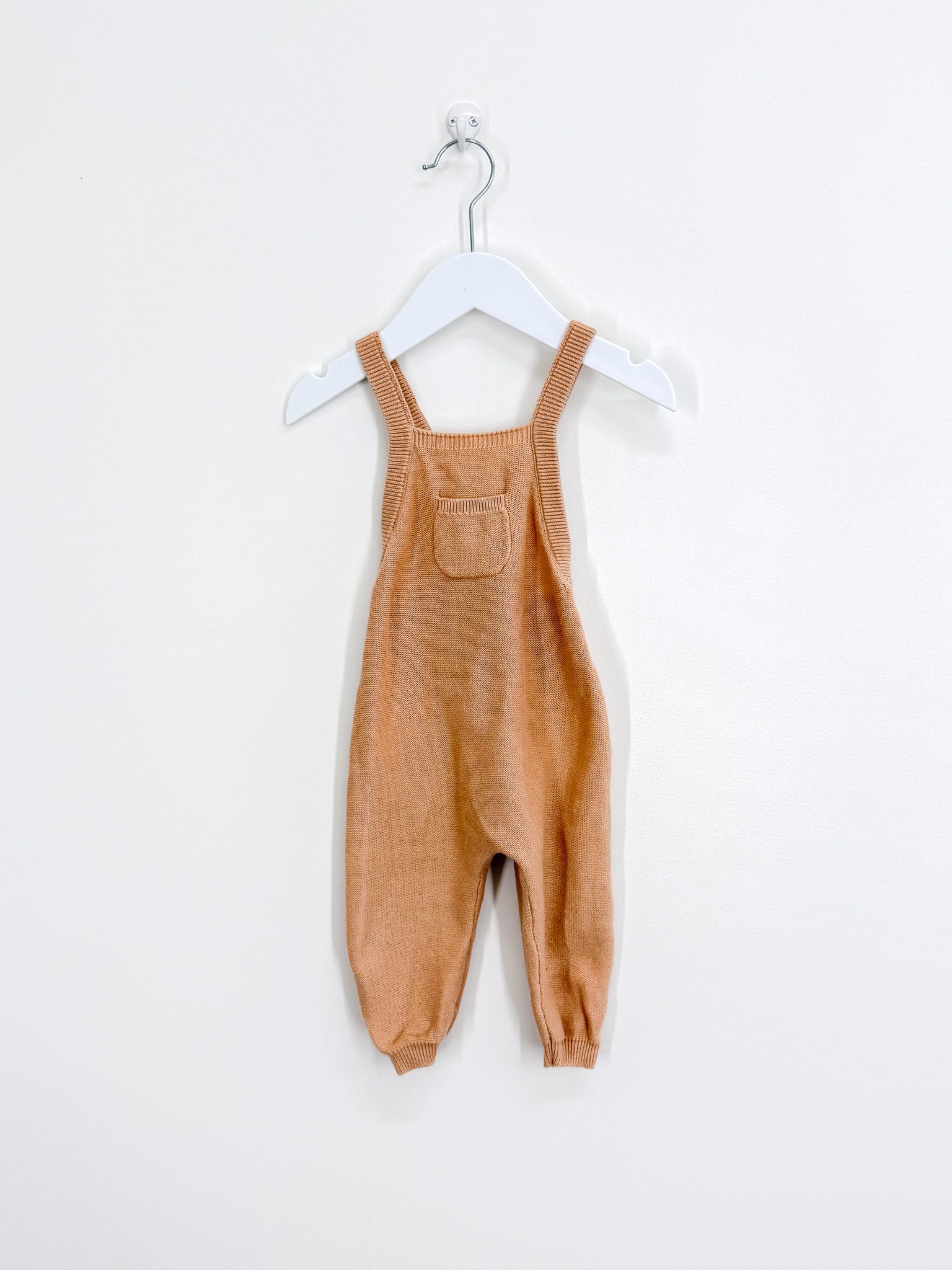 Quincy Mae organic knit overalls (6-12m)