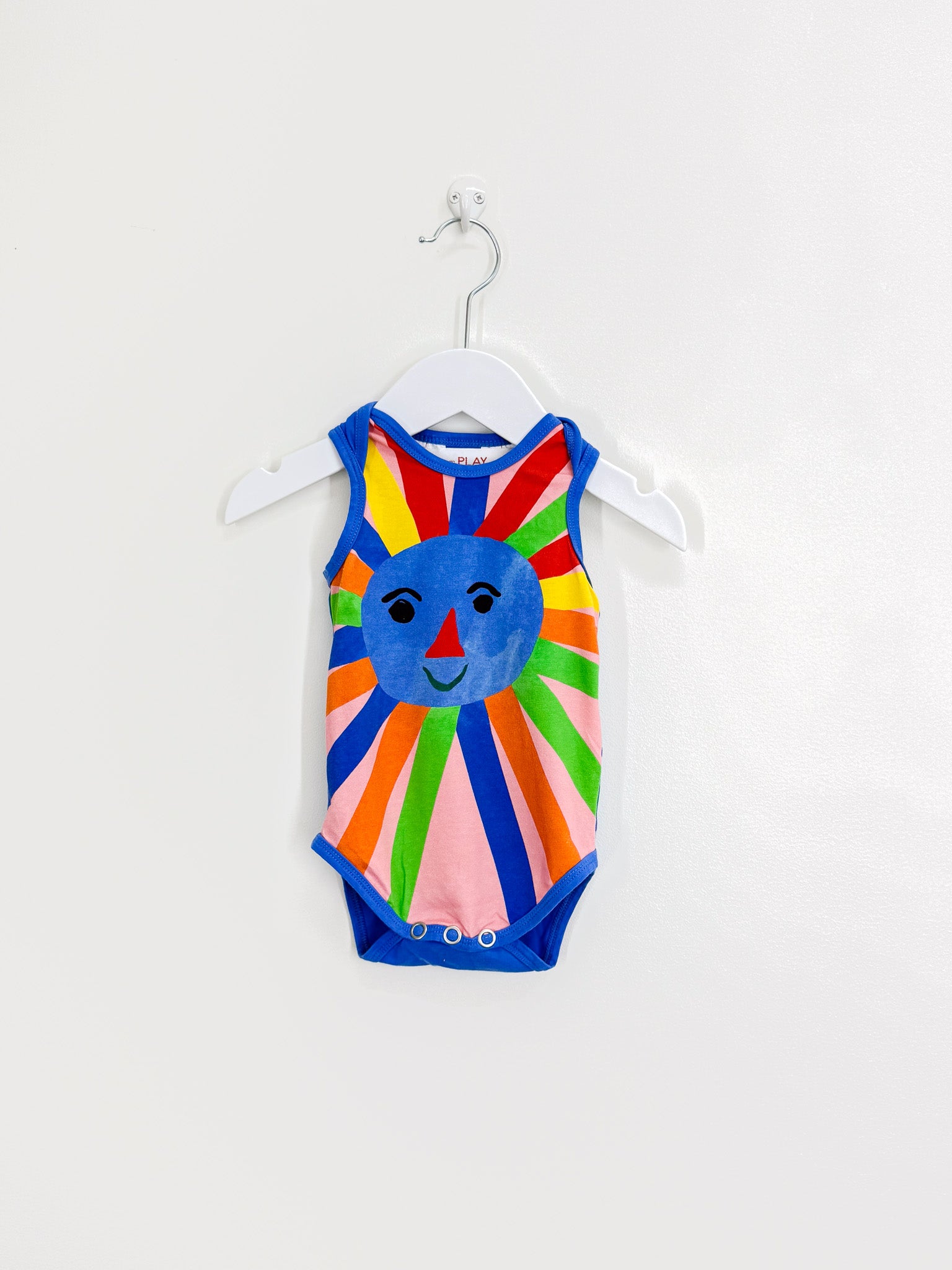 Gorman organic happy sun face singletsuit (0-3m)