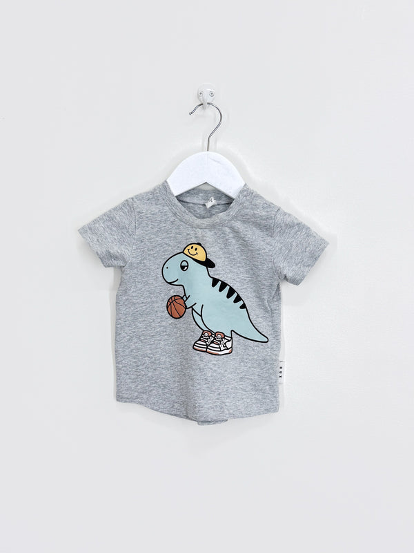 Hux organic b.ball dino tee (6-12m)