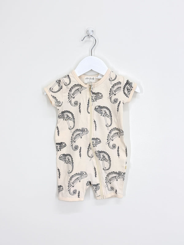Wilson & Frenchy organic boyleg zipsuit - chameleon (6-12m)